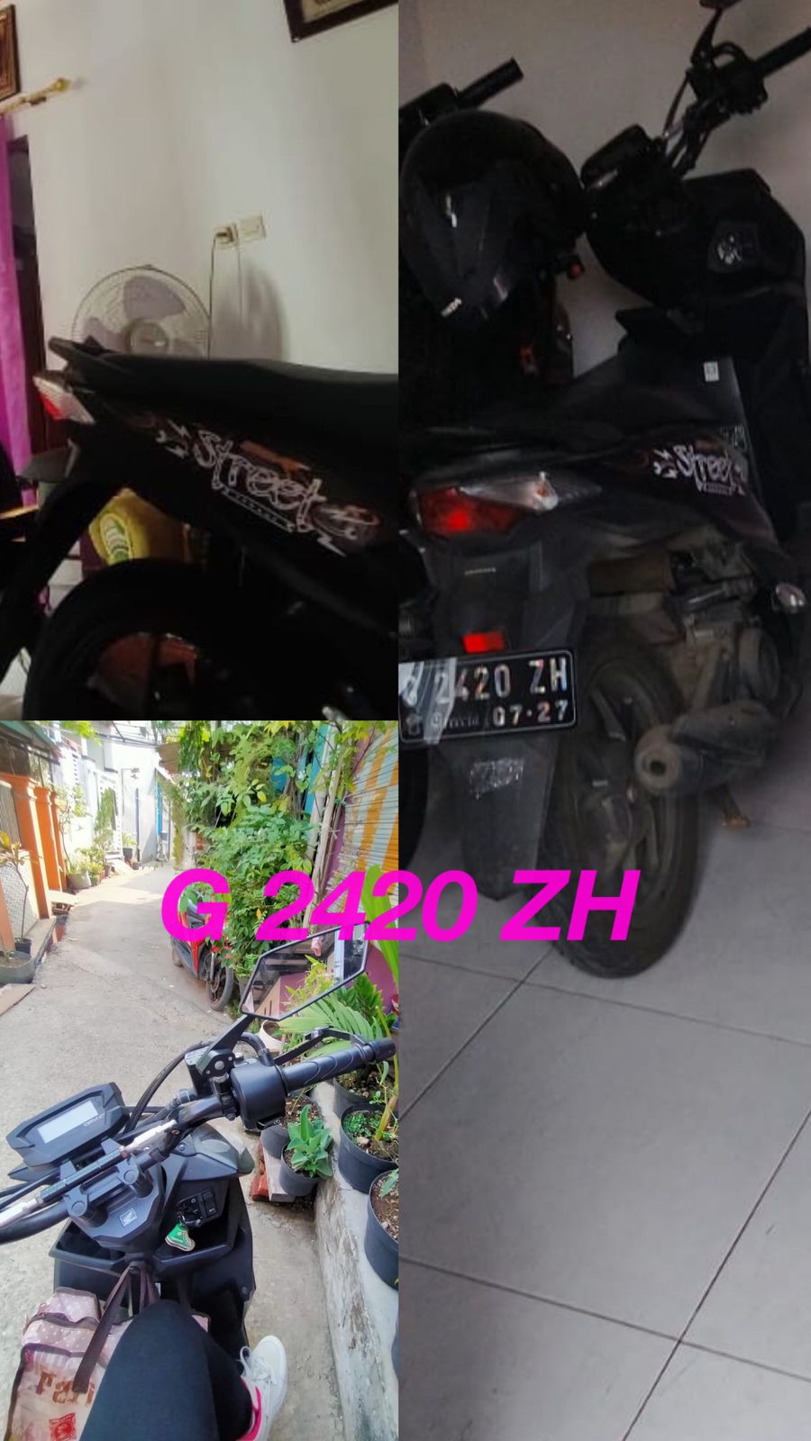 Foto laporan Motor beat street warna hitam (HB1477)