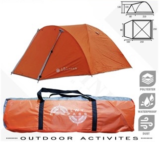 Foto laporan Tas orange berisi tenda camping LWY (HB1623)