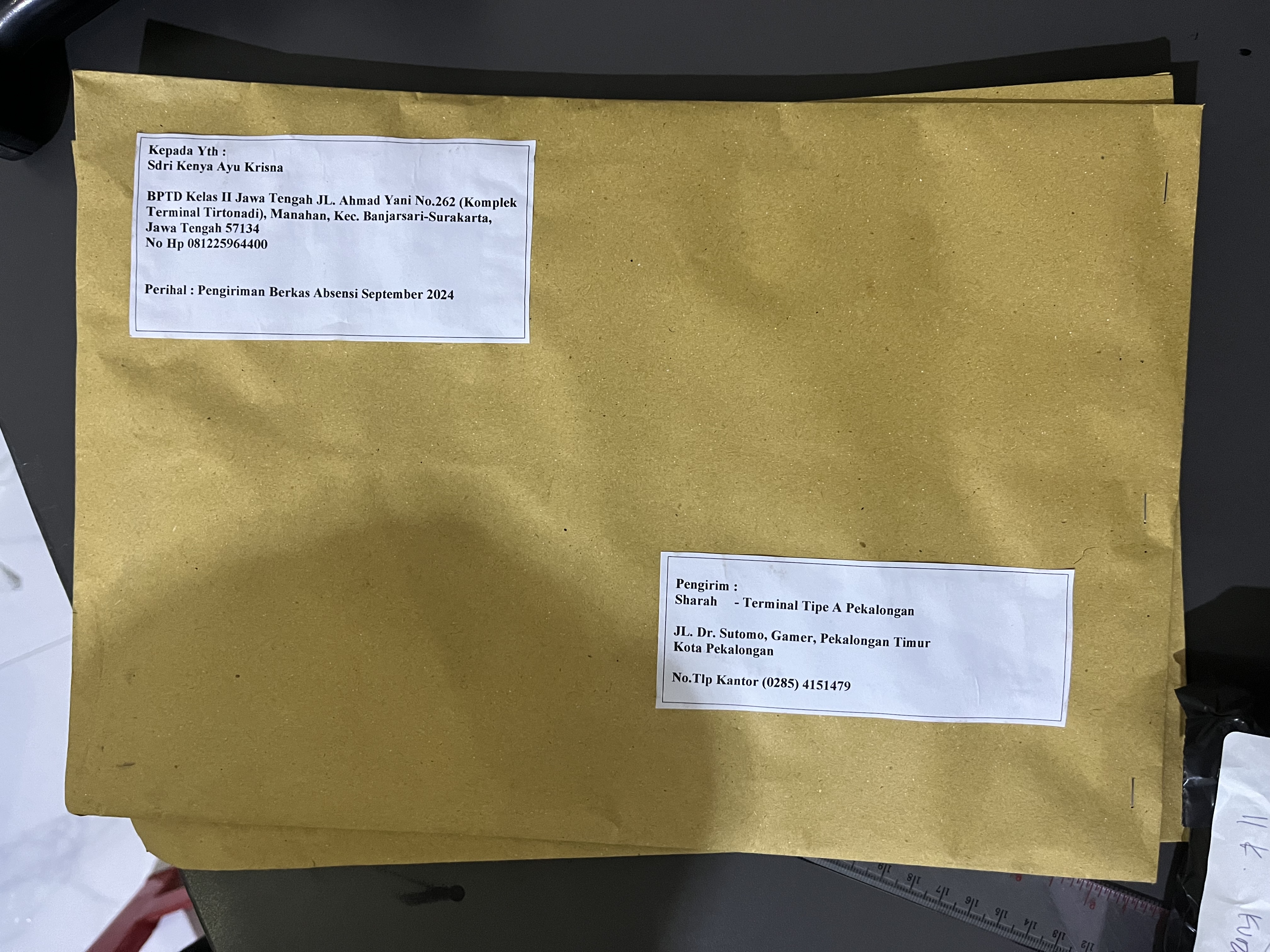 Foto laporan Berkas (HB1770)