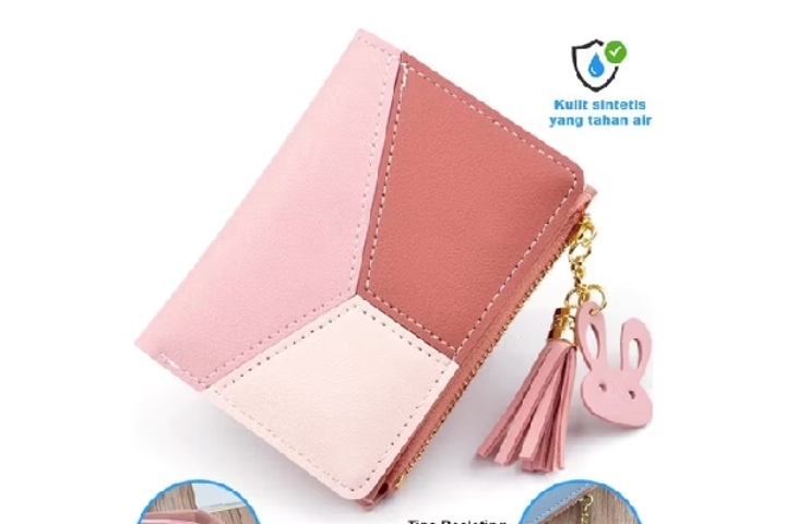 Foto laporan dompet warna pink (HB1952)