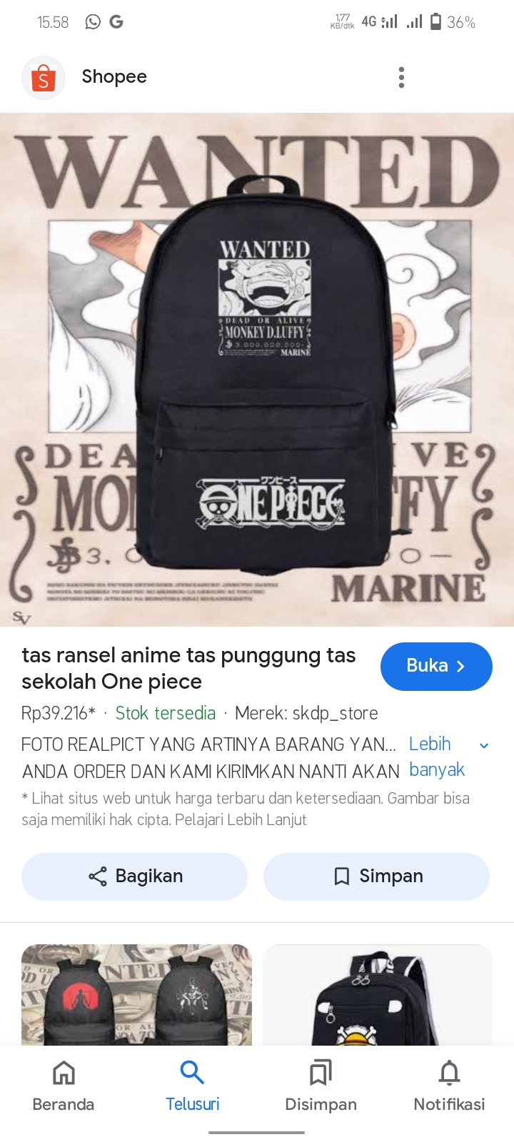 Foto laporan Tas punggung warna hitam berisi hp samsung, dompet, ktp kartu pelajar, SIM, STNK (HB1969)