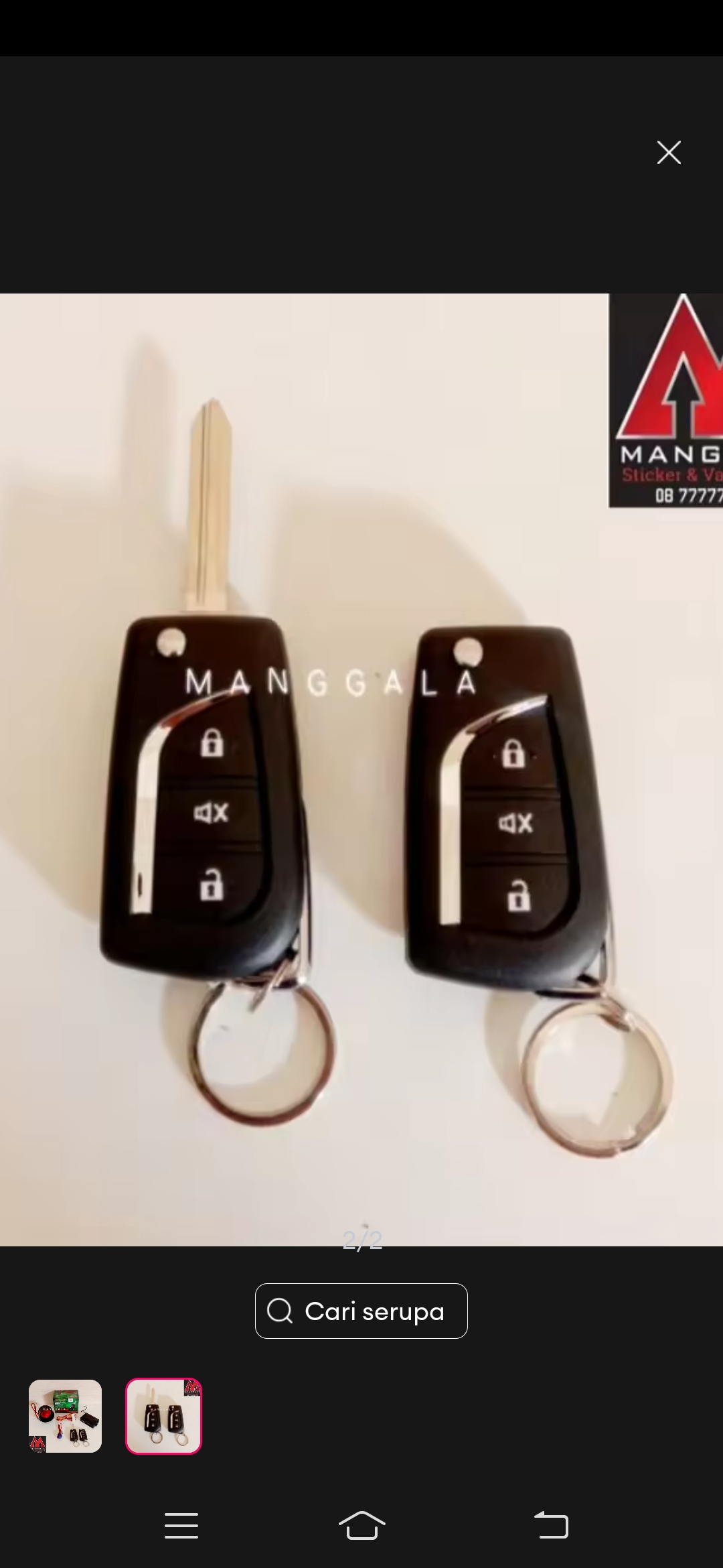 Foto laporan Kunci mobil universal (HB2019)