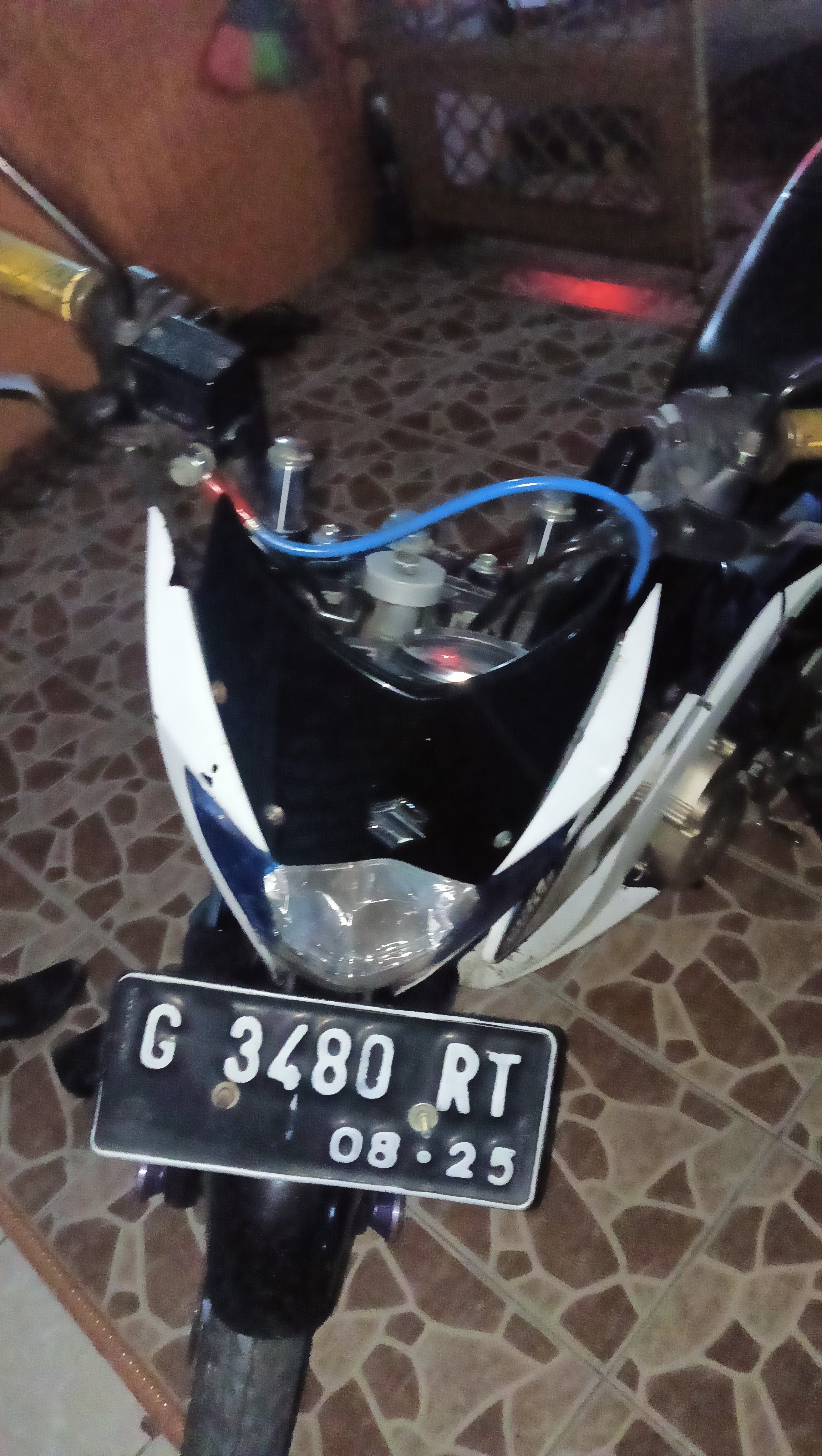Foto laporan kunci montor satria fu dan didalam ada STNK atas nama tri Hartadi (HB2023)