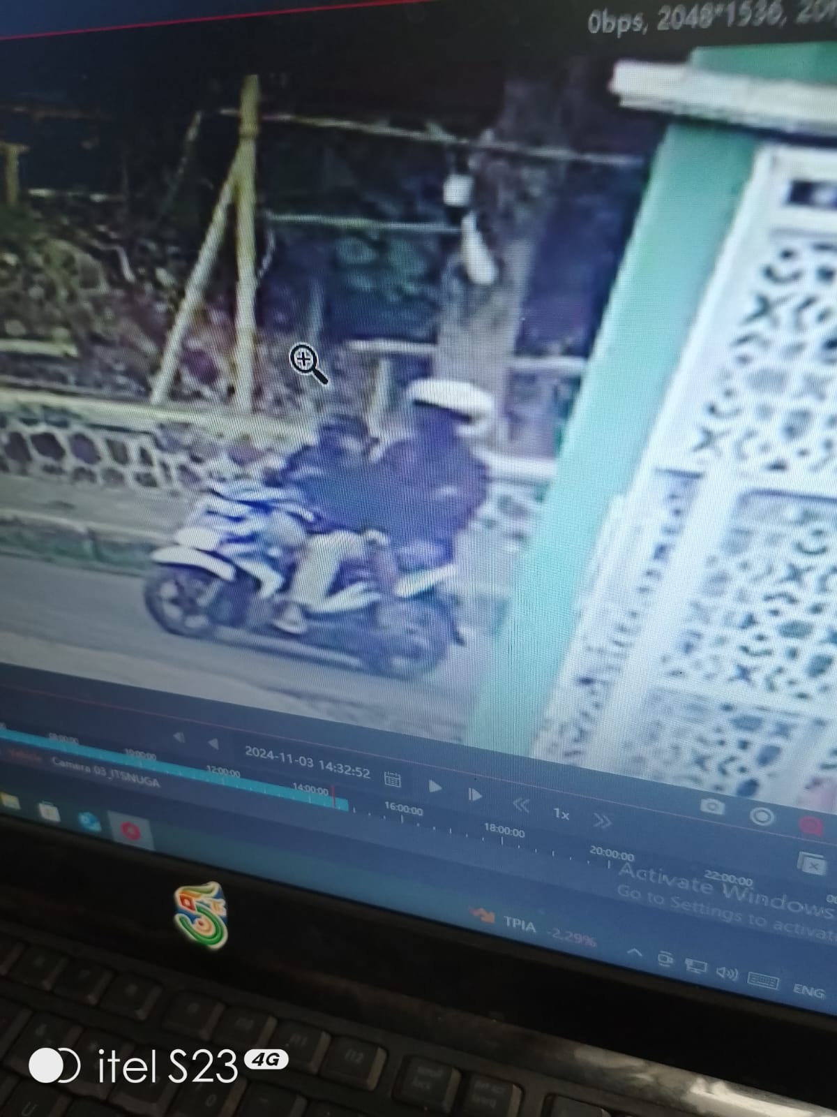 Foto laporan Hp Infinix zero x neo warna biru langit (HB2043)