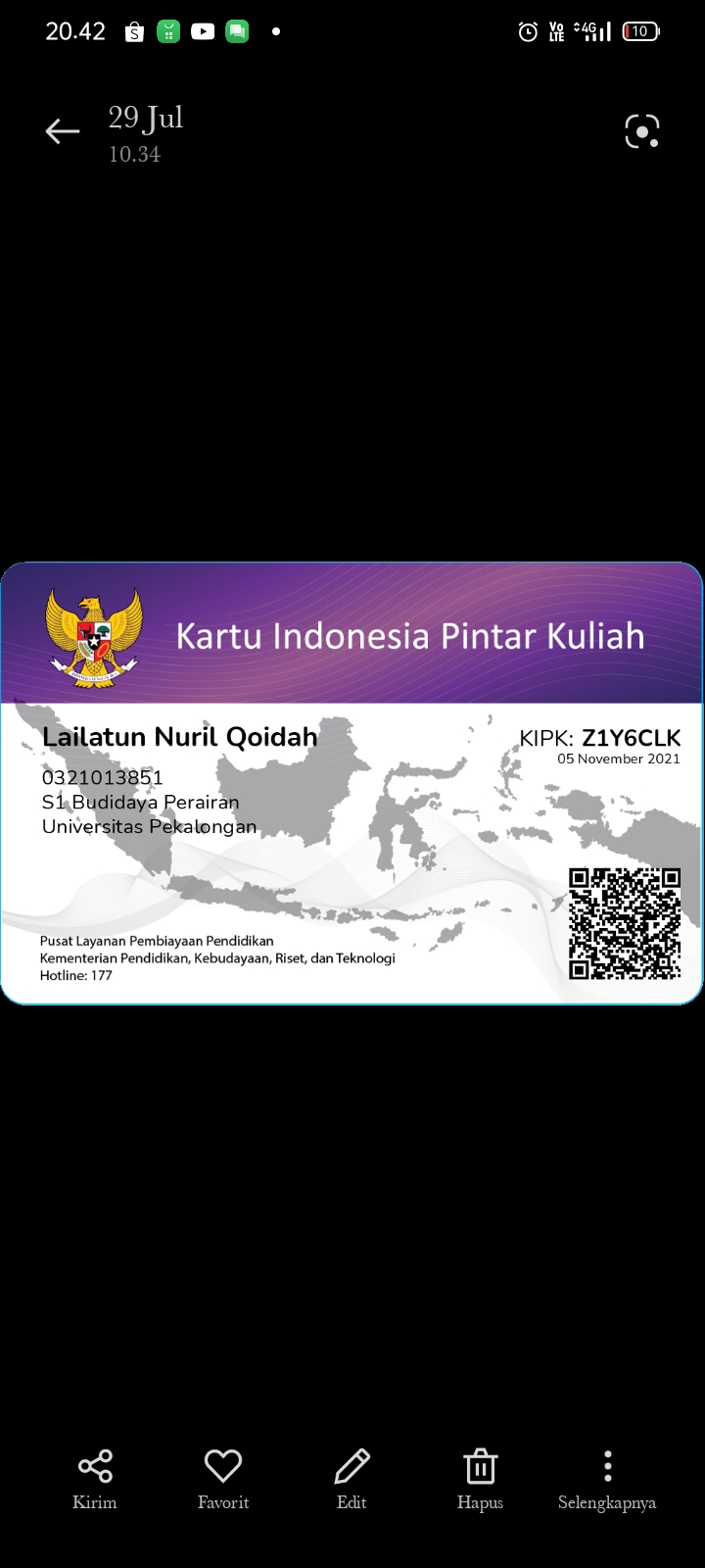 Foto laporan Kartu Indonesia pintar kuliah (KIPK) (HB2172)