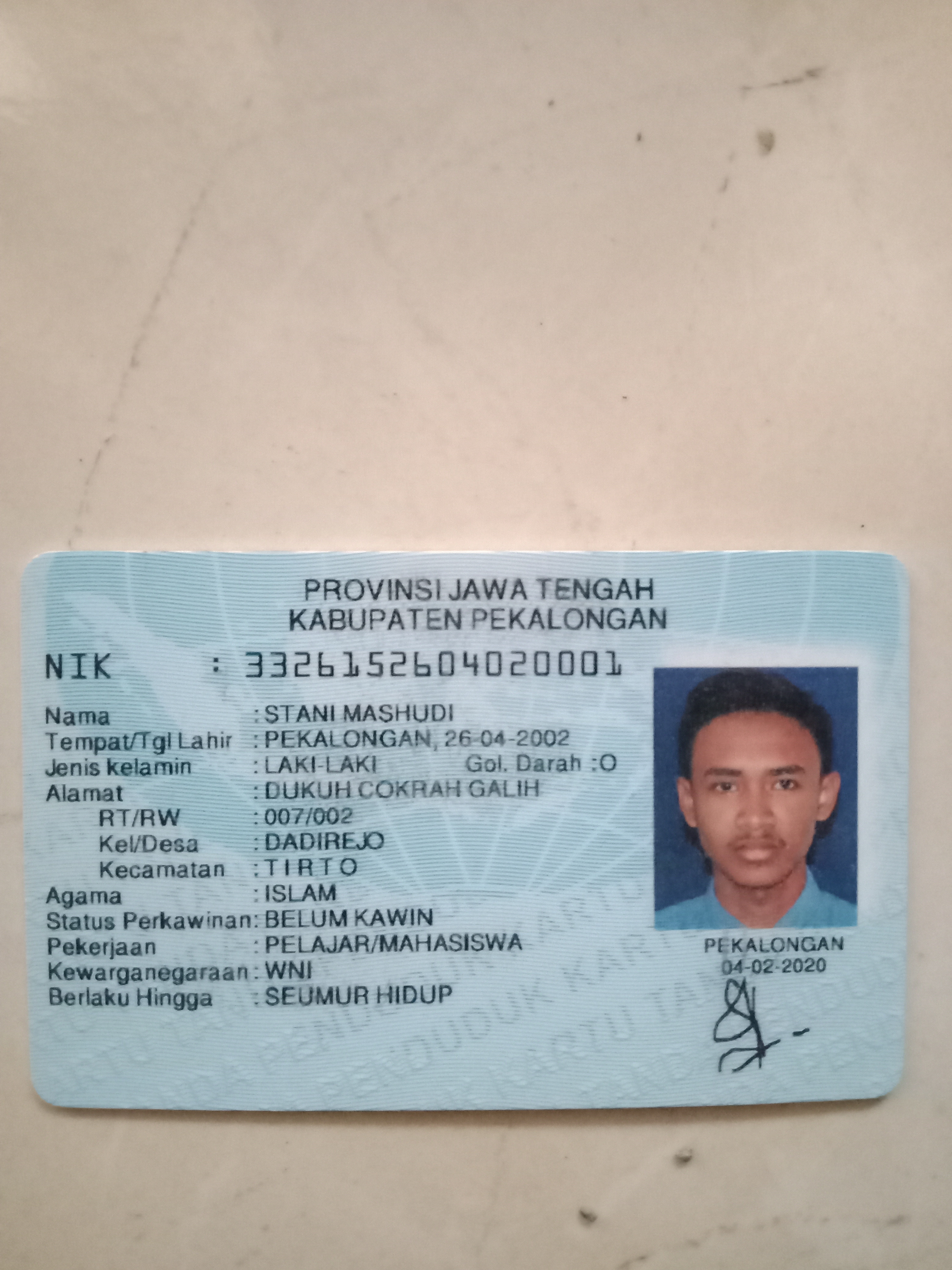 Foto laporan KTP (HB2300)