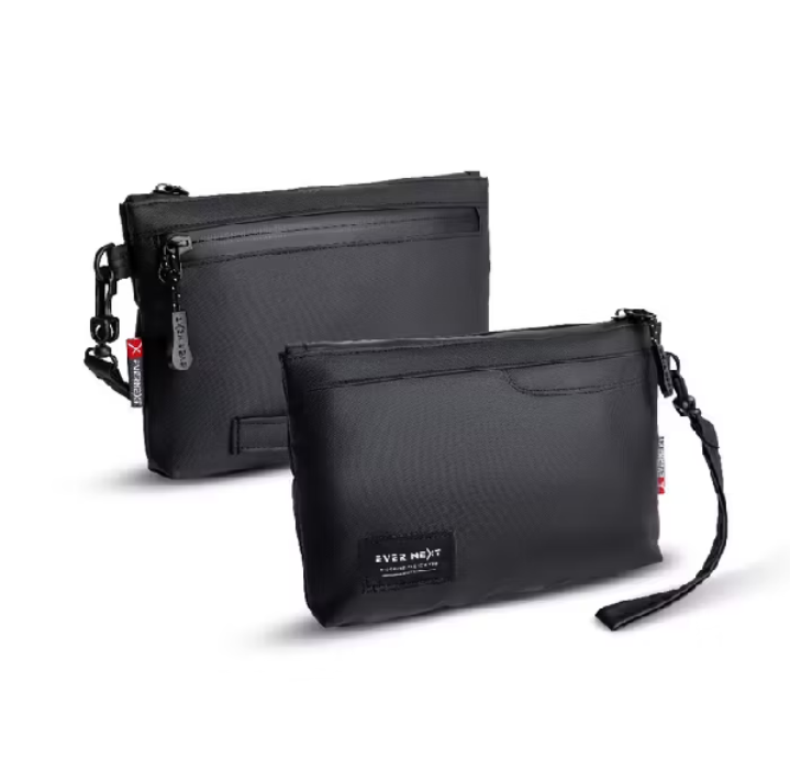 Foto laporan tas cowok merek evernext kotak warna hitam (HB2344)