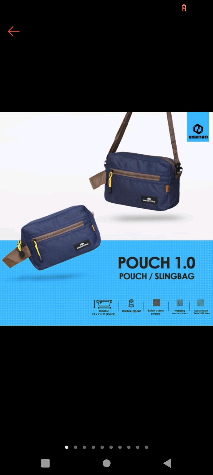 Foto laporan Tas Slempang Cowok Warna Biru Navi/Biru Dongker yang berisi Dompet, Hp, KTP, SIM C, STNK MOTOR SUPRA X 125 a.n Orang Tua (HB2463)