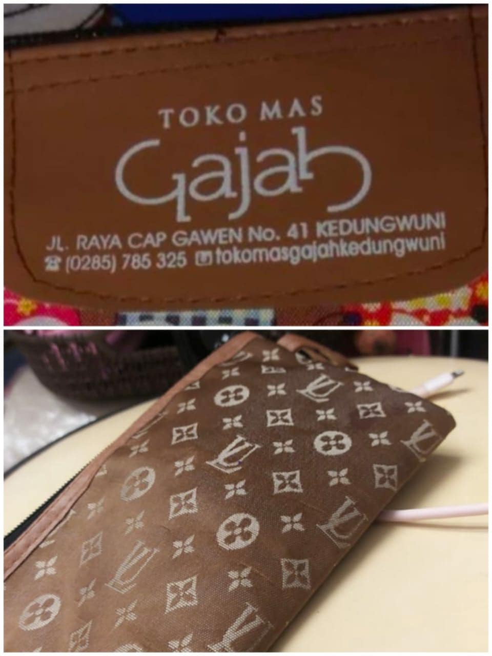 Foto laporan Dompet warna coklat (HB2473)