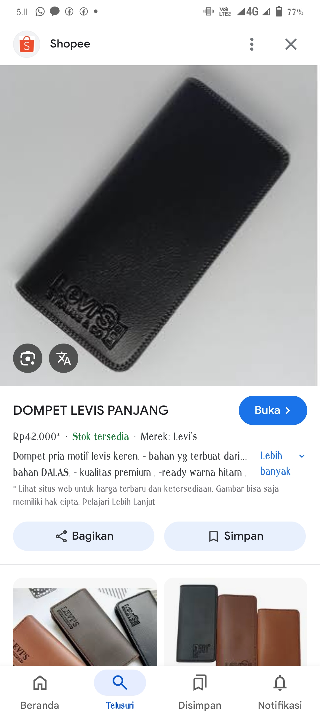 Foto laporan Dompet (HB2569)