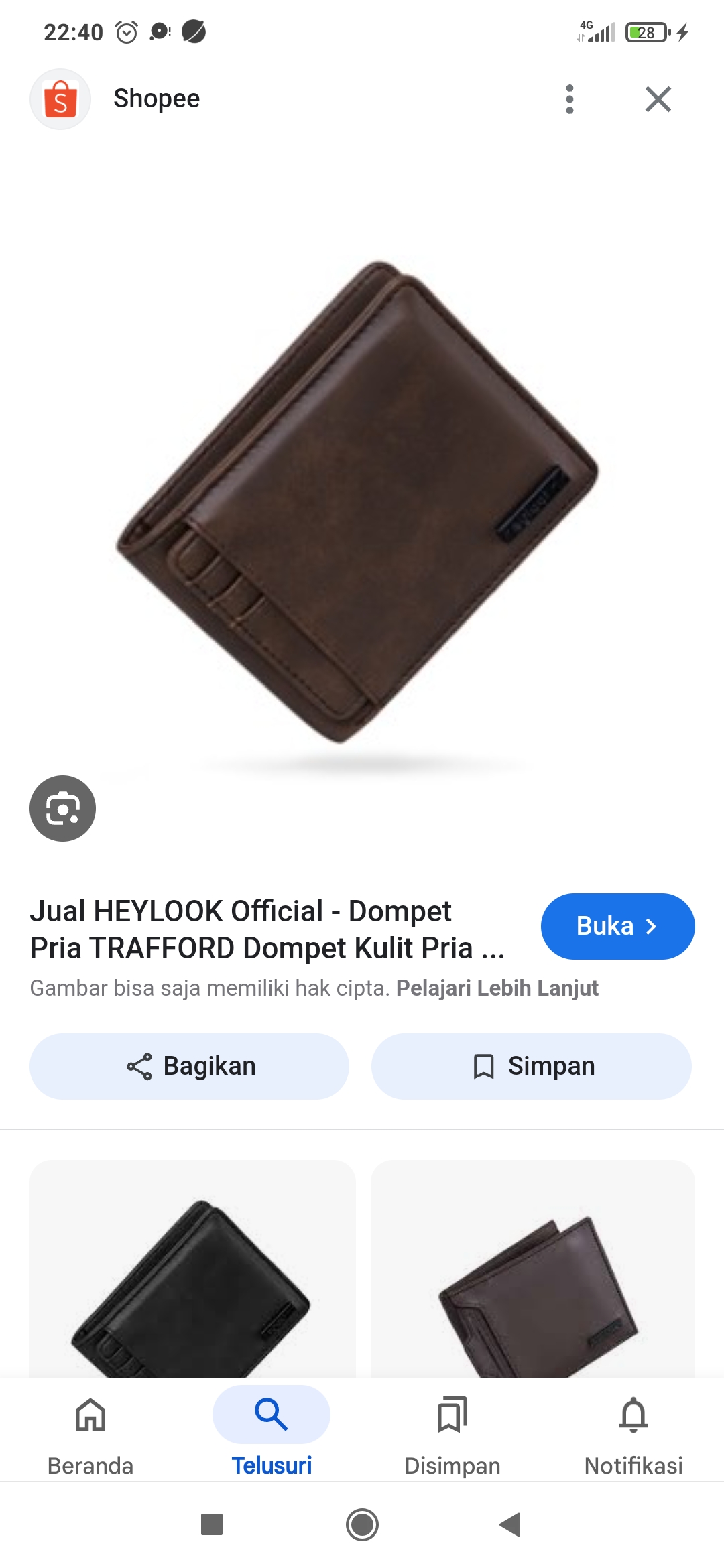 Foto laporan Tas dan dompet (HB3099)