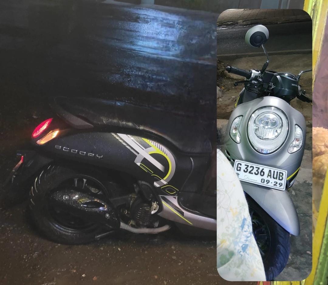 Foto laporan motor scoopy plat G 3236 AUB (HB3139)