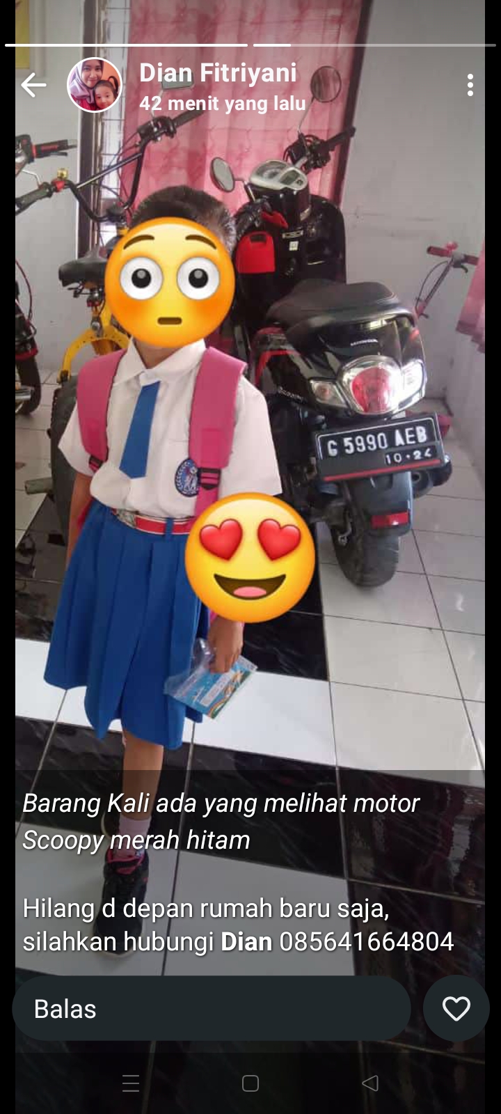 Foto laporan Motor (HB3149)