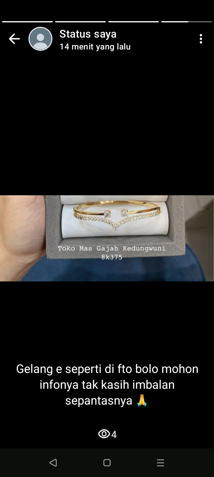 Foto laporan Kehilangan Gelang area bebekan (HB3237)