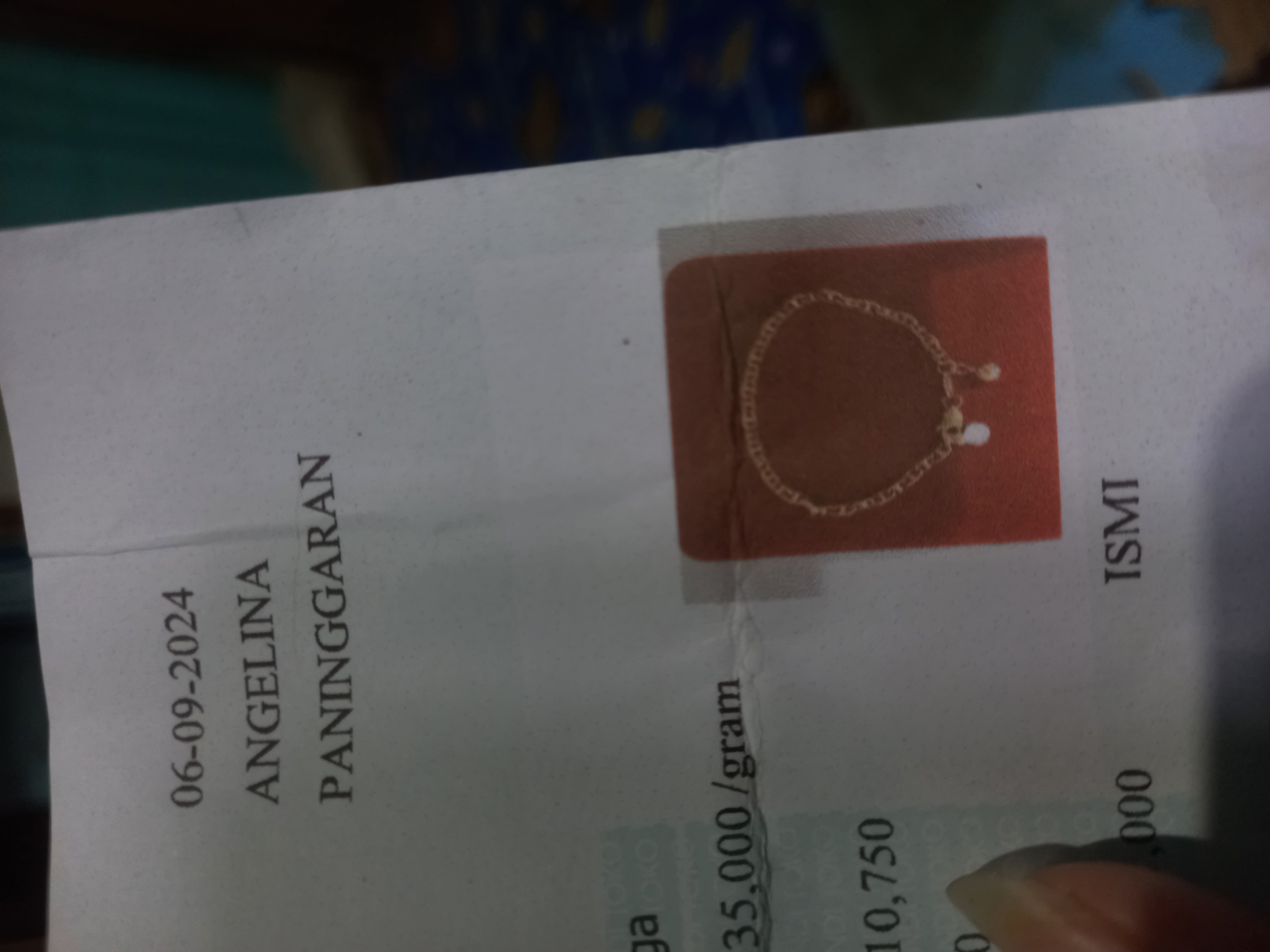 Foto laporan gelang rante gucci 1 m bundar 1 bel (HB3422)