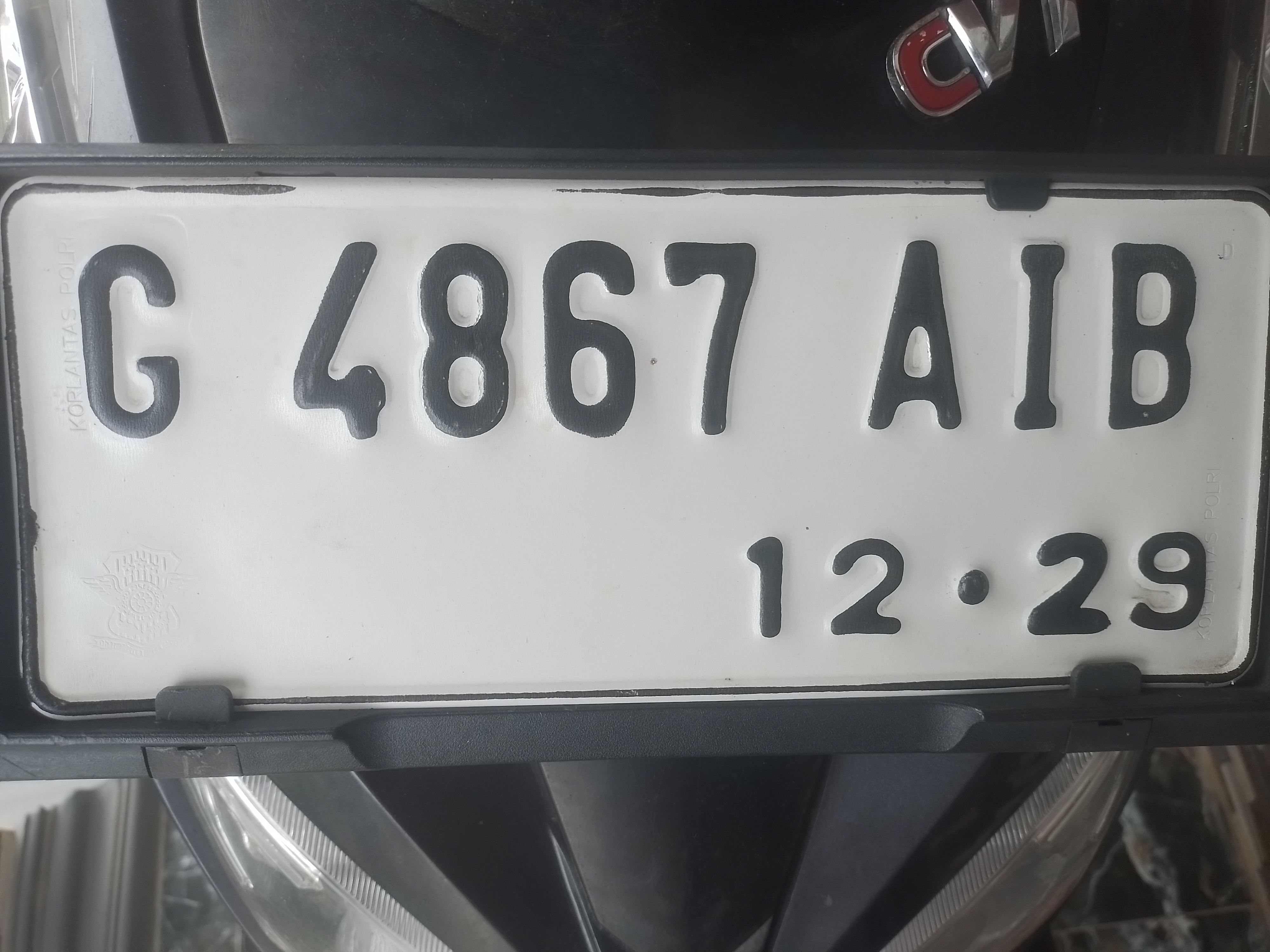 Foto laporan plat motor (HB3560)