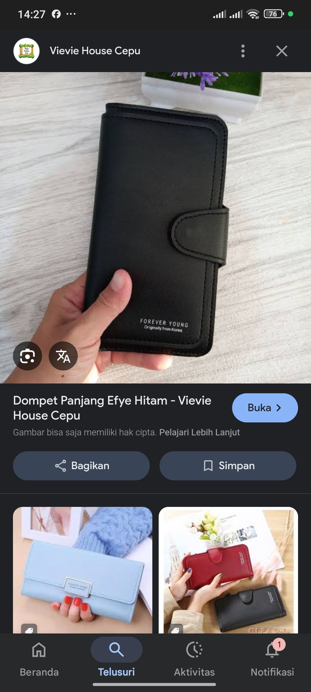 Foto laporan Dompet (HB3873)