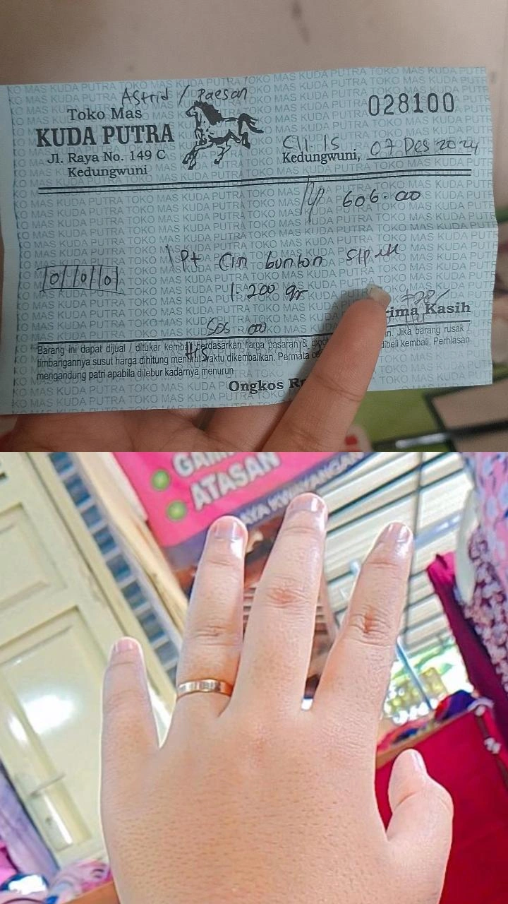 Foto laporan Cincin emas (HB3874)