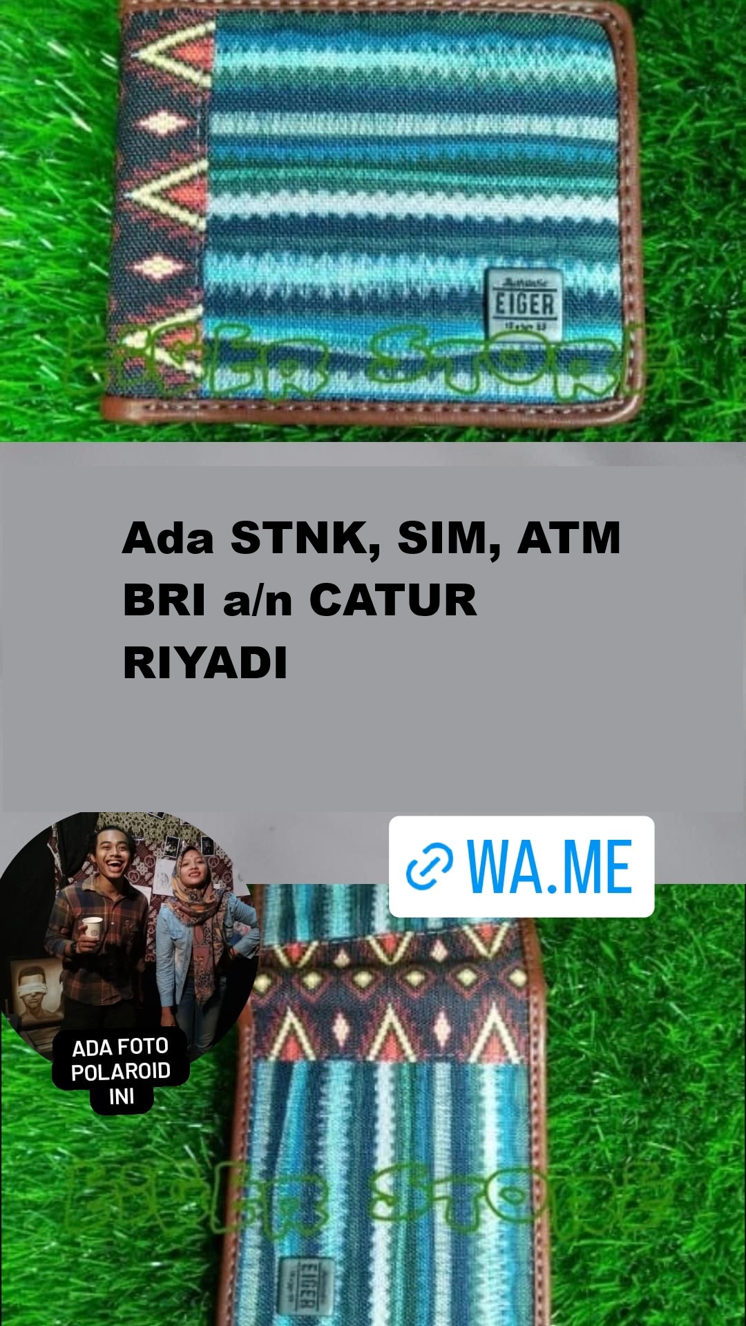 Foto laporan Dompet, STNK, ATM a/n Catur Riyadi (HB3948)