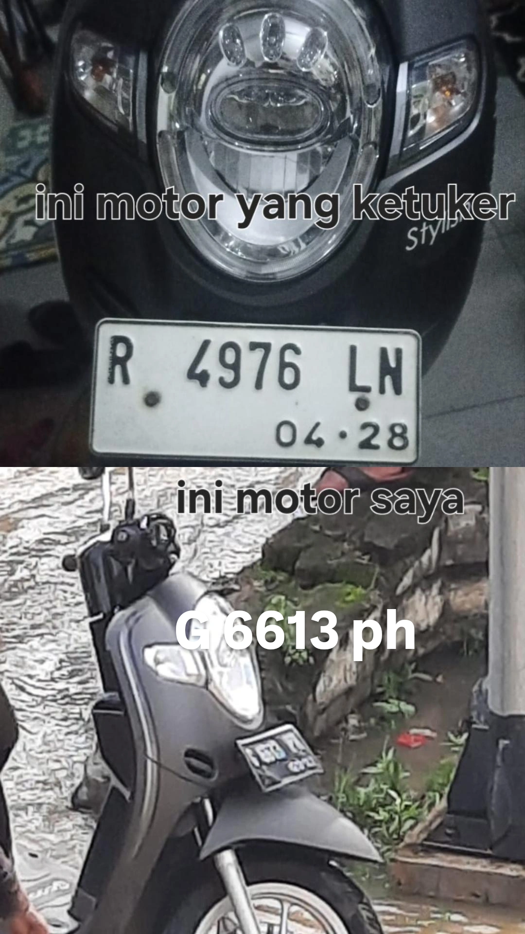 Foto laporan Motor scoppy (HB3995)