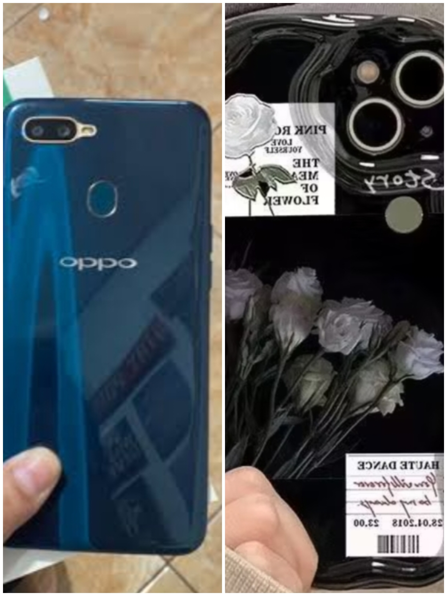 Foto laporan Hp oppo a7 biru seperti di foto (HB4042)