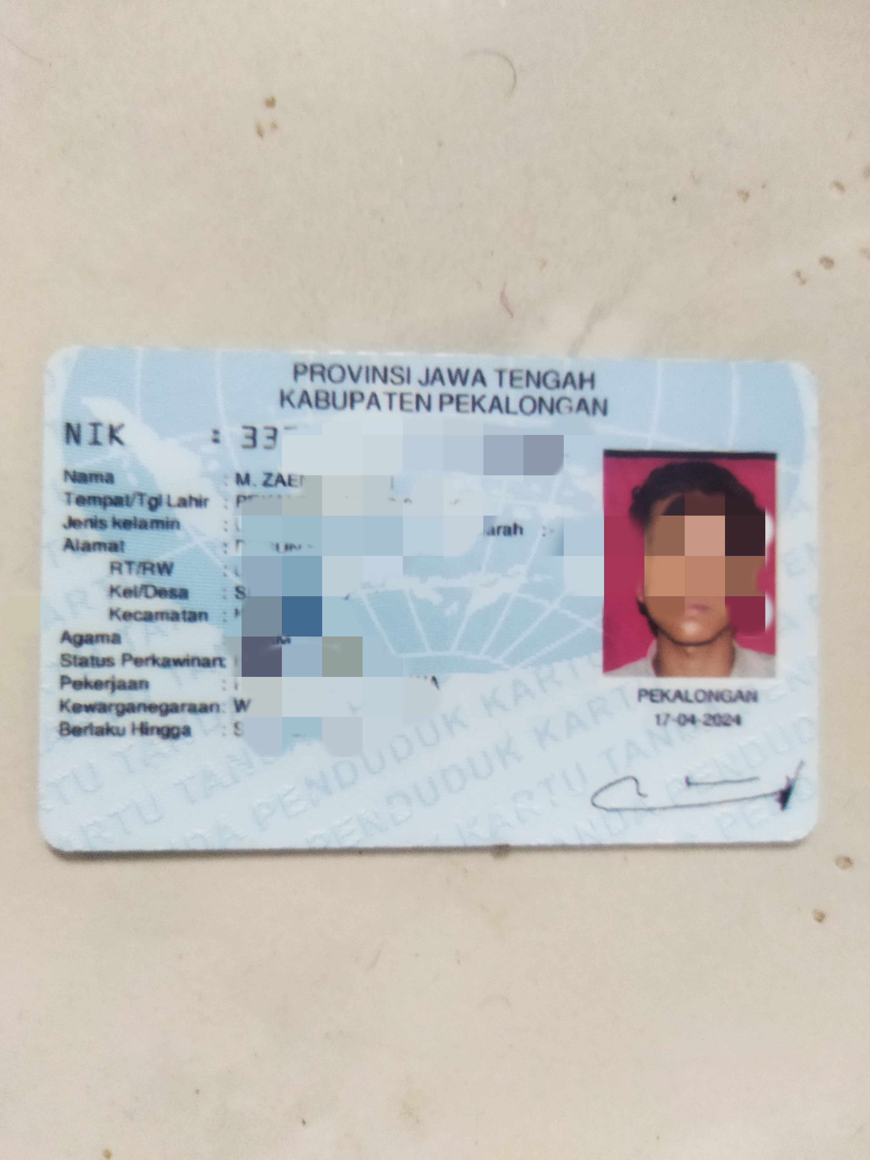 Foto laporan KTP (HB4085)