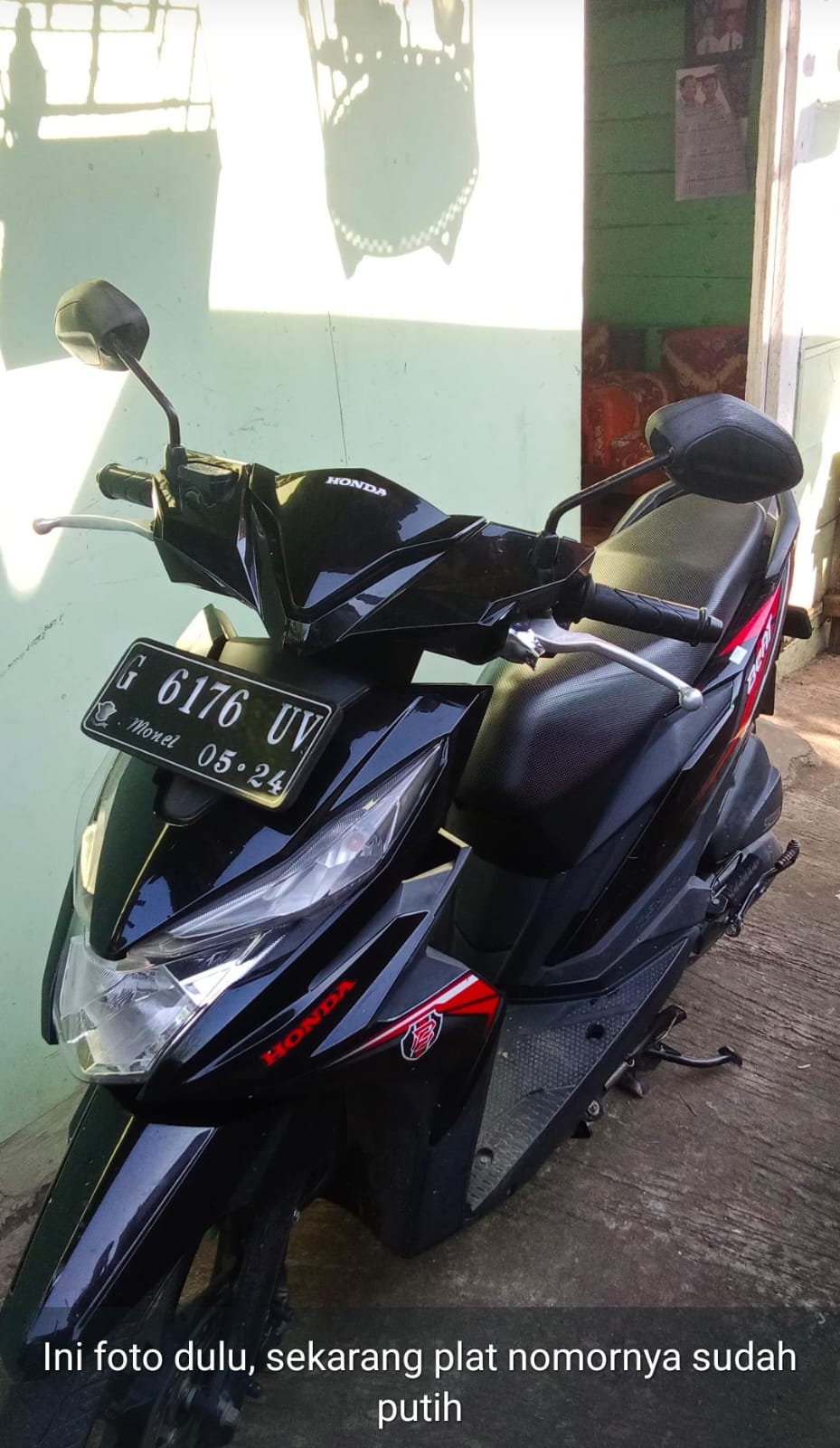 Foto laporan Motor beat hitam plat G 6176 UV (HB4498)