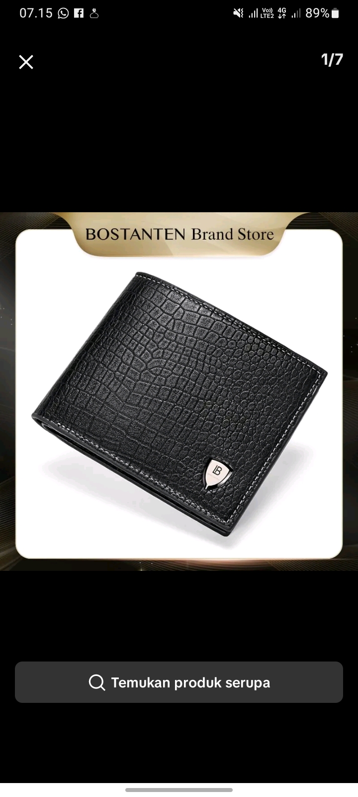 Foto laporan Dompet Bostante Warna Hitam (HB4574)