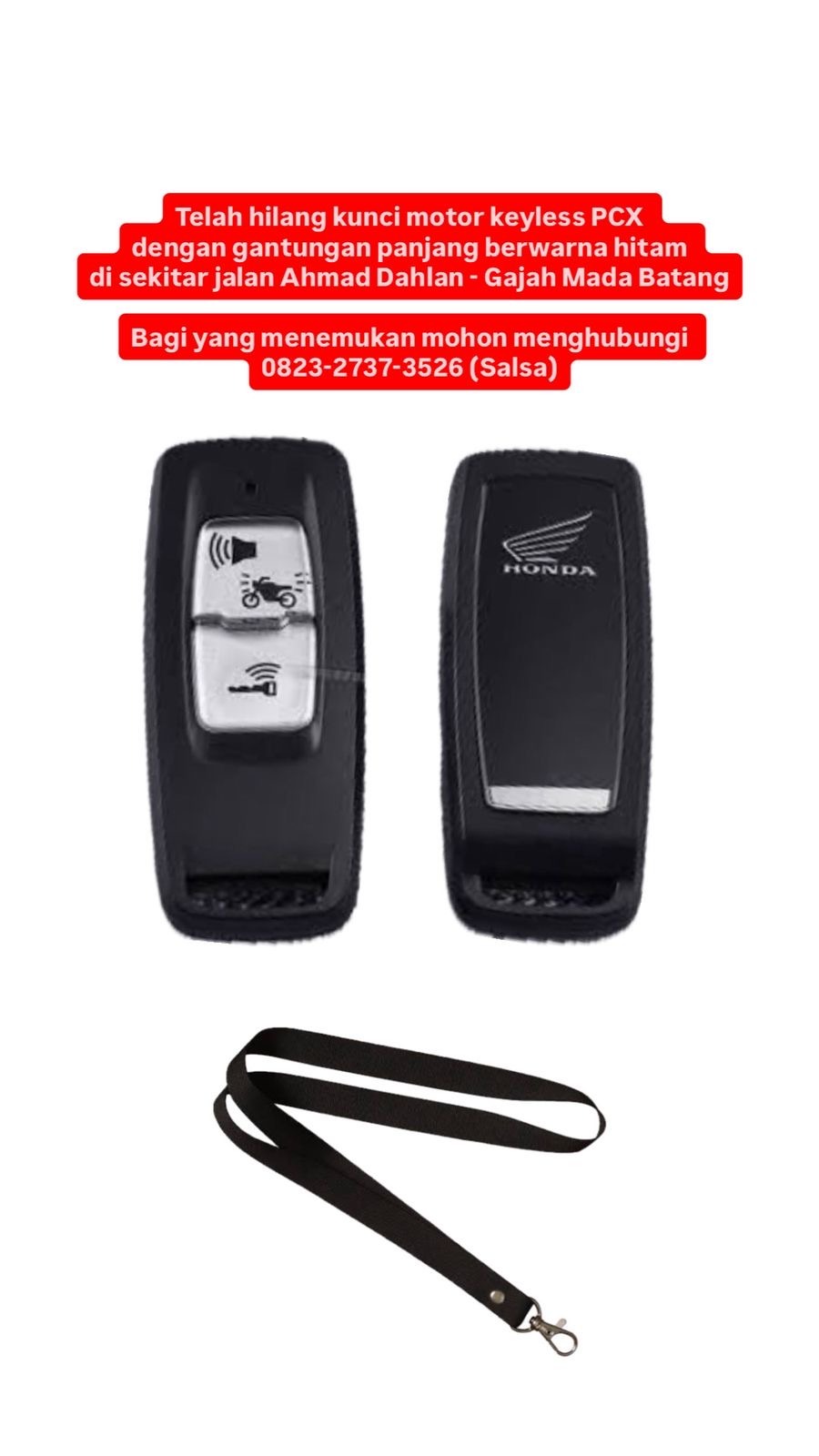 Foto laporan Kunci remot PCX (HB4657)
