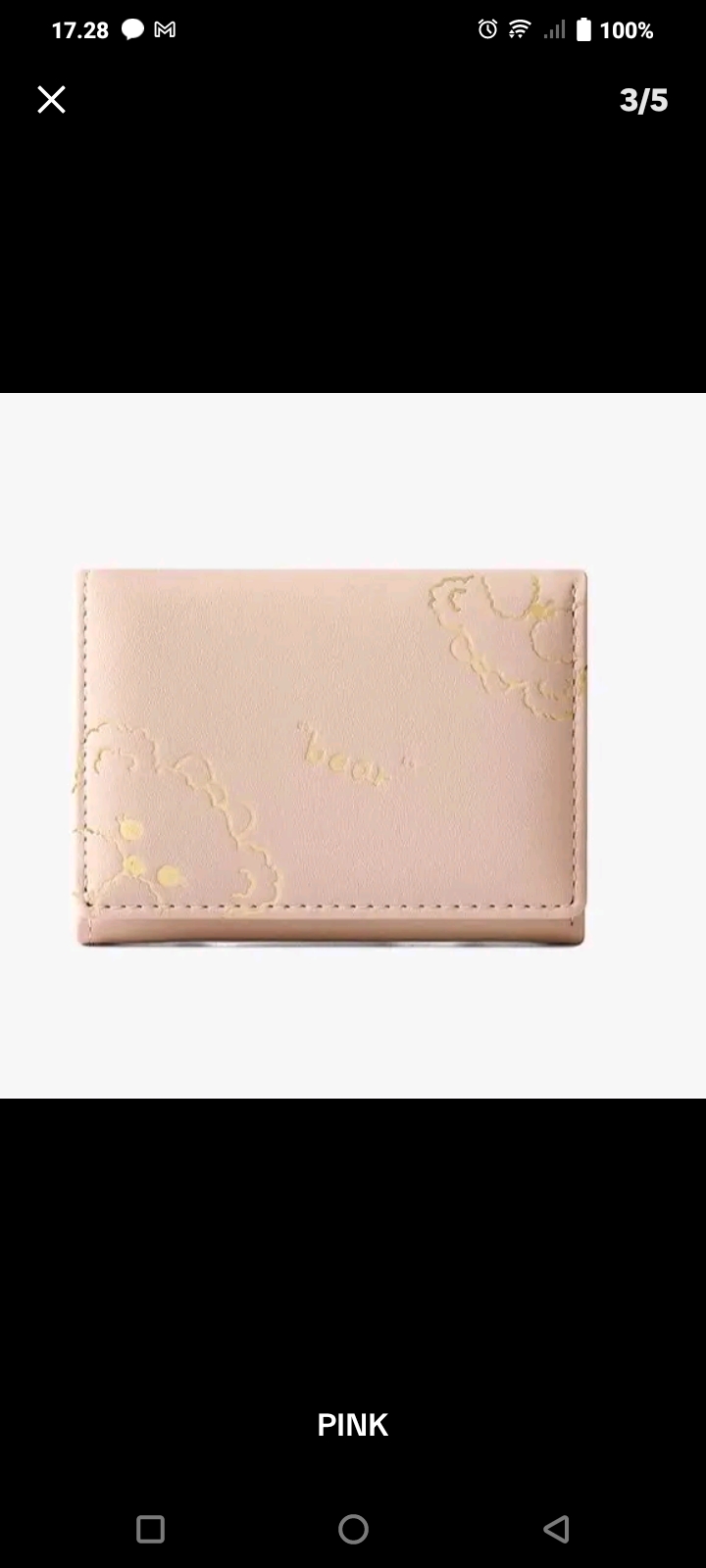 Foto laporan dompet warna pink beserta isi nya (HB4698)