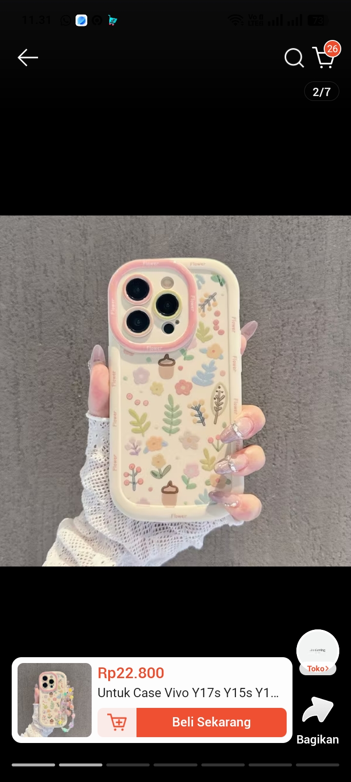 Foto laporan hp vivo y12s (HB5364)