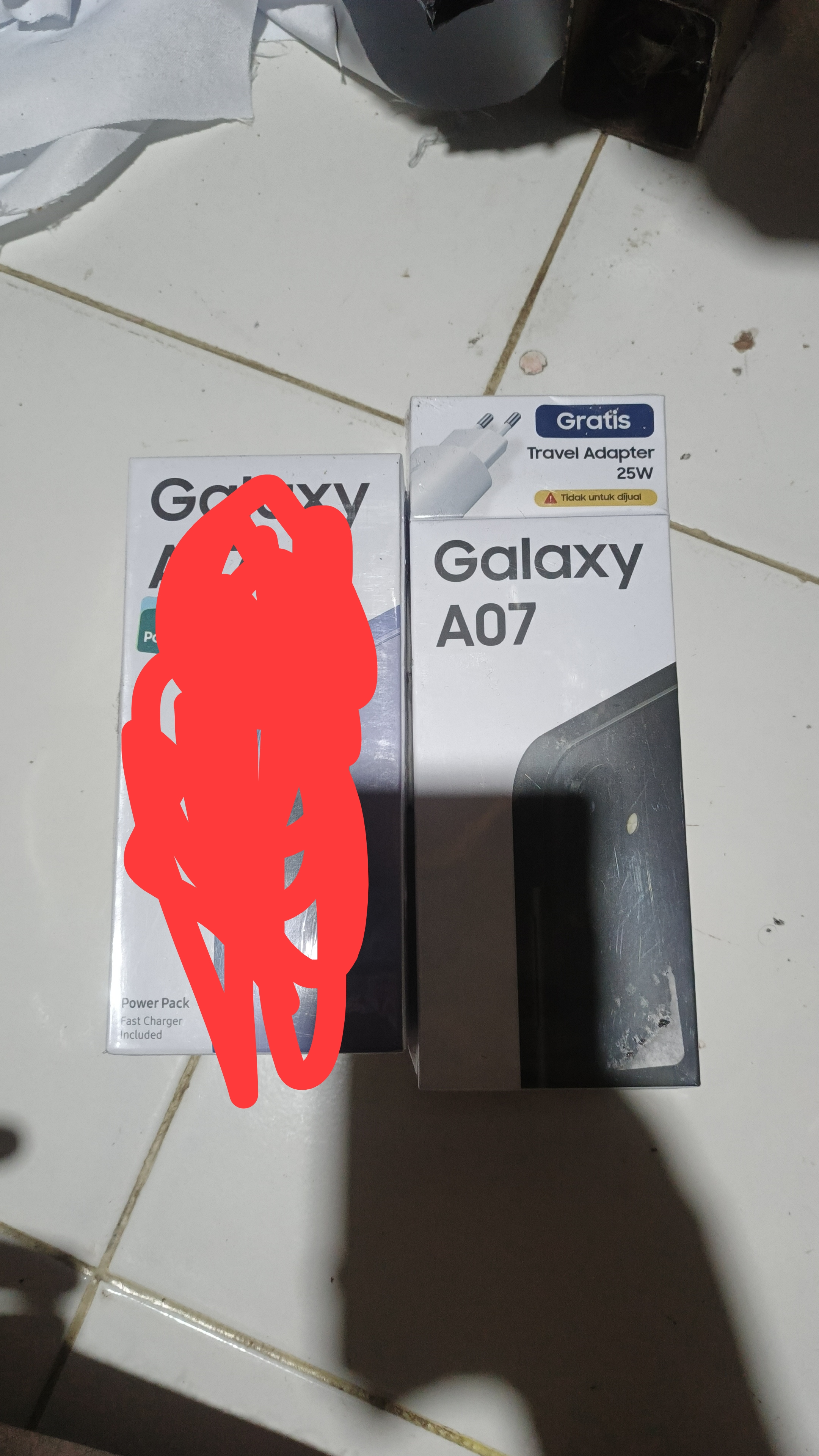 Foto laporan Hp samsung a07 masih baru belum buka kardus (HB5964)
