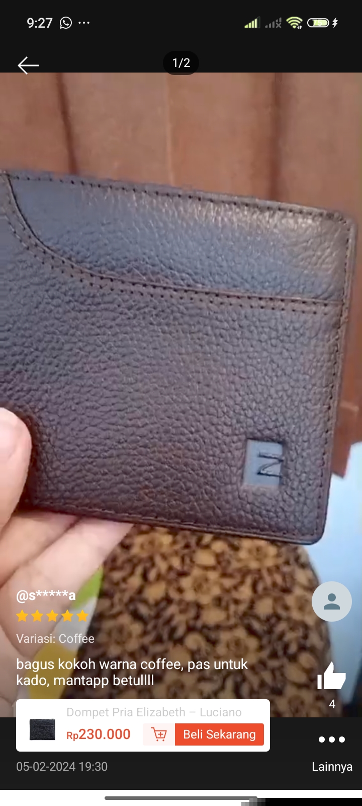 Foto laporan dompet pria (HB6084)