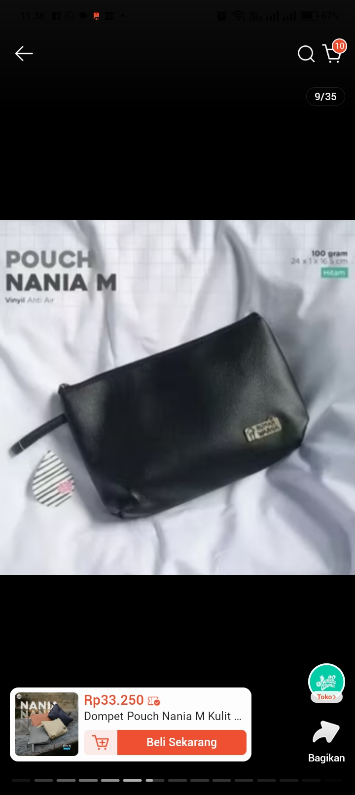 Foto laporan dompet hitam (HB6119)