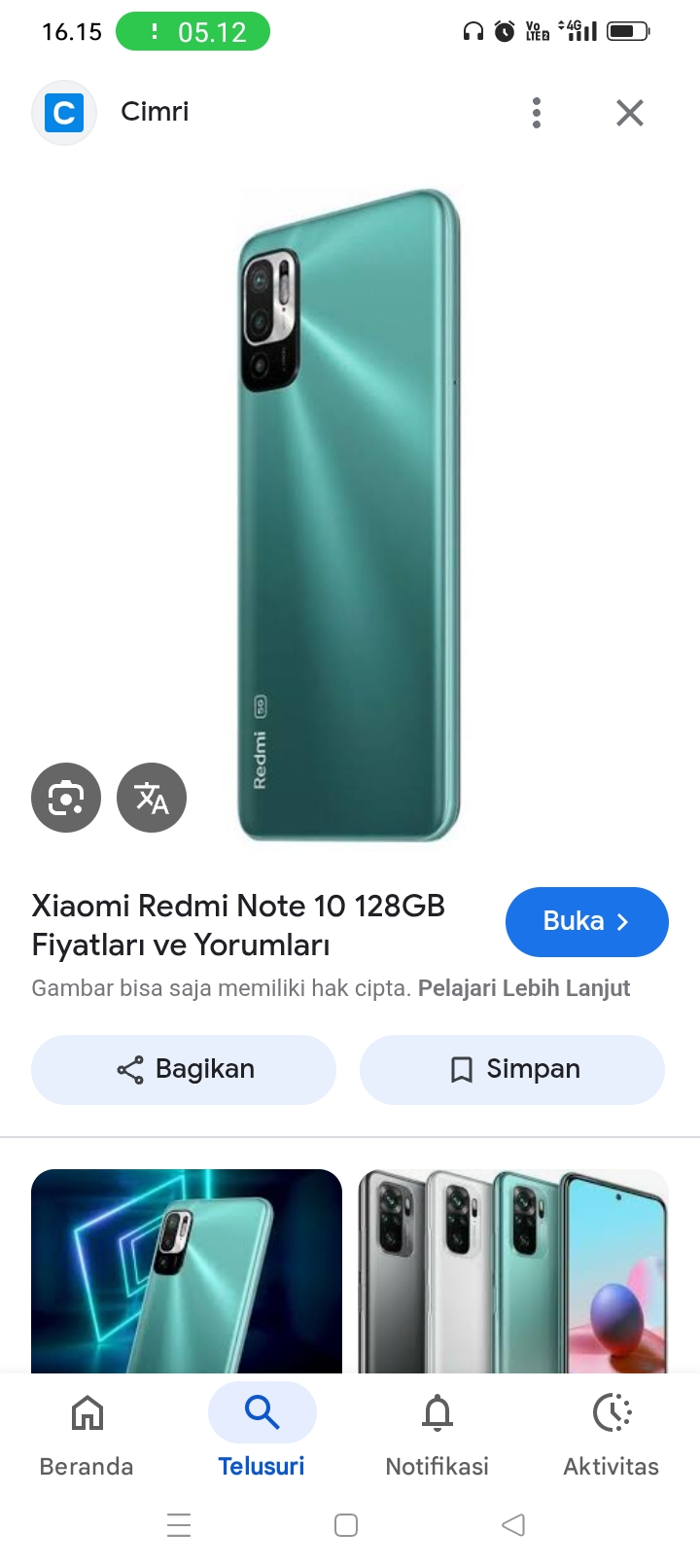 Foto laporan Hp redmi note 10 (HB6214)