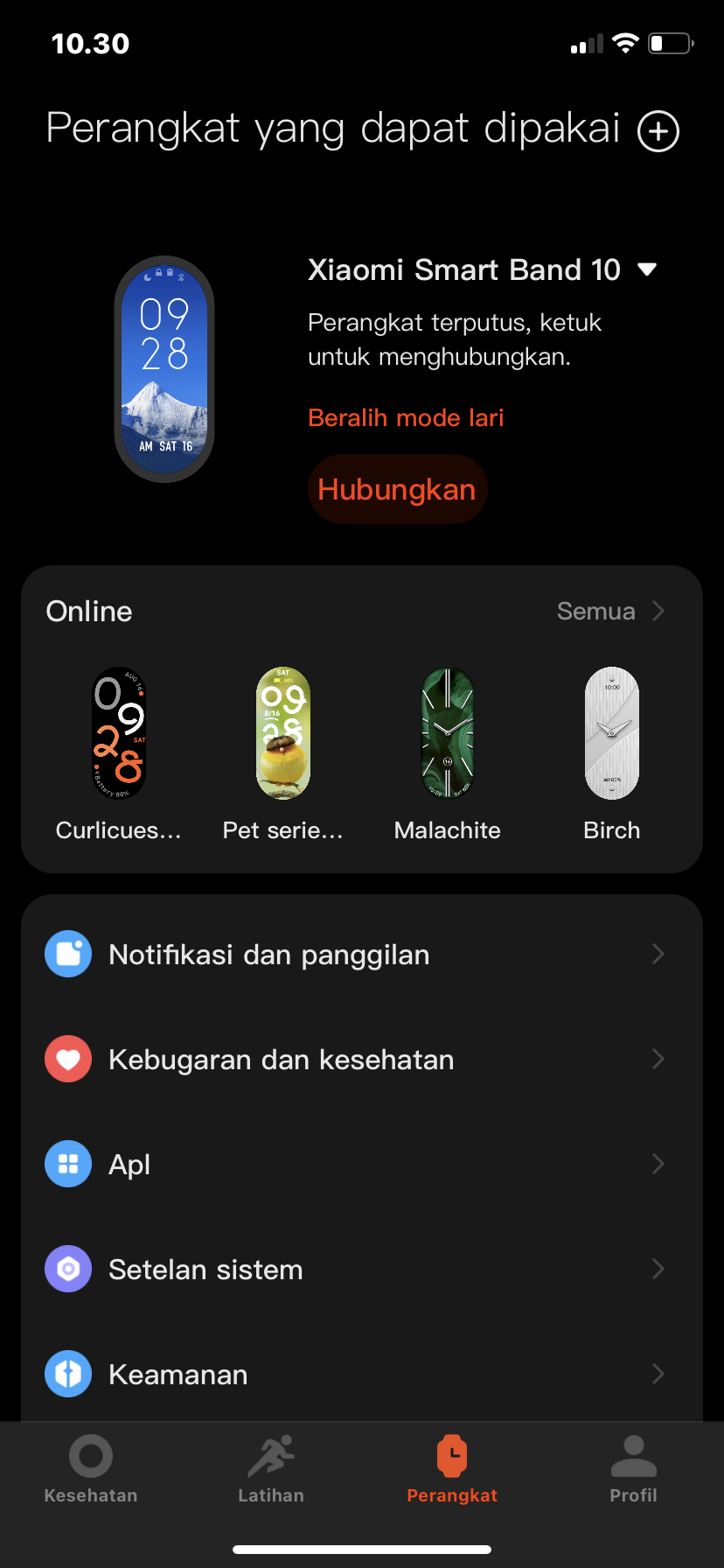 Foto laporan Xiaomi smart band 10 (HB6325)