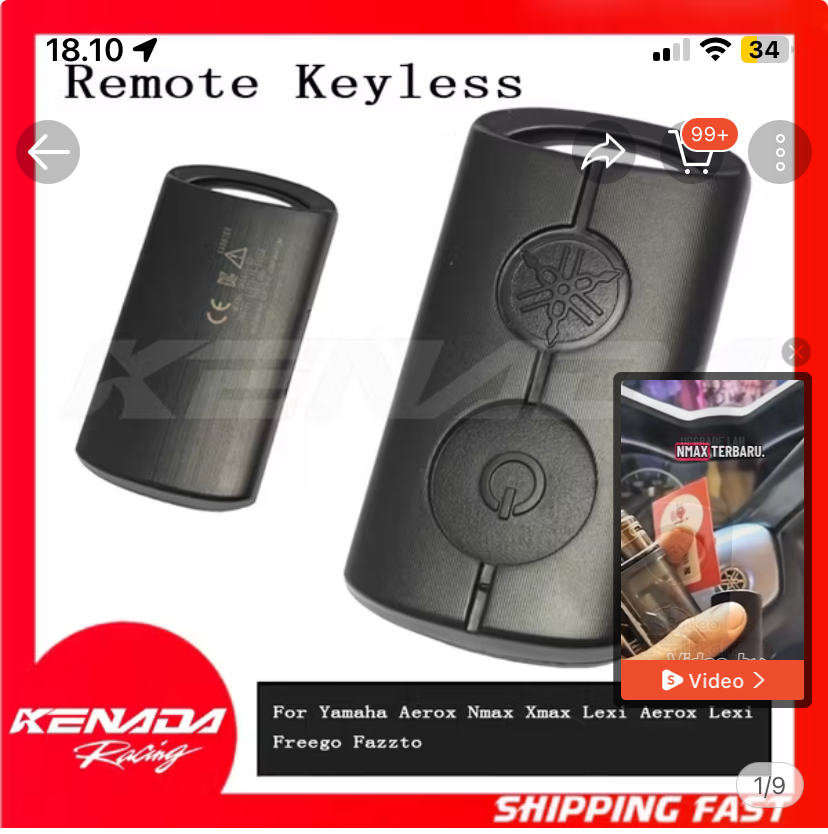 Foto laporan kunci keyless fazzio (HB6351)