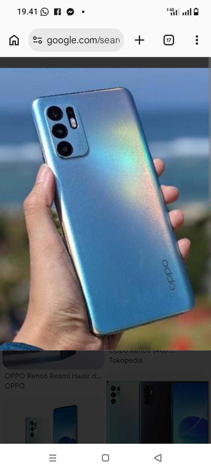 Foto laporan Handphone Oppo warna biru (HB6502)