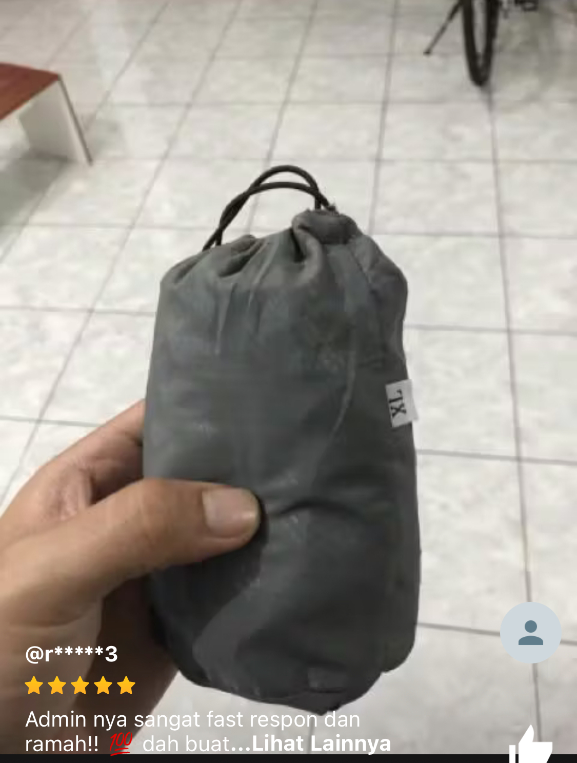 Foto laporan Pouch abu (HB6543)