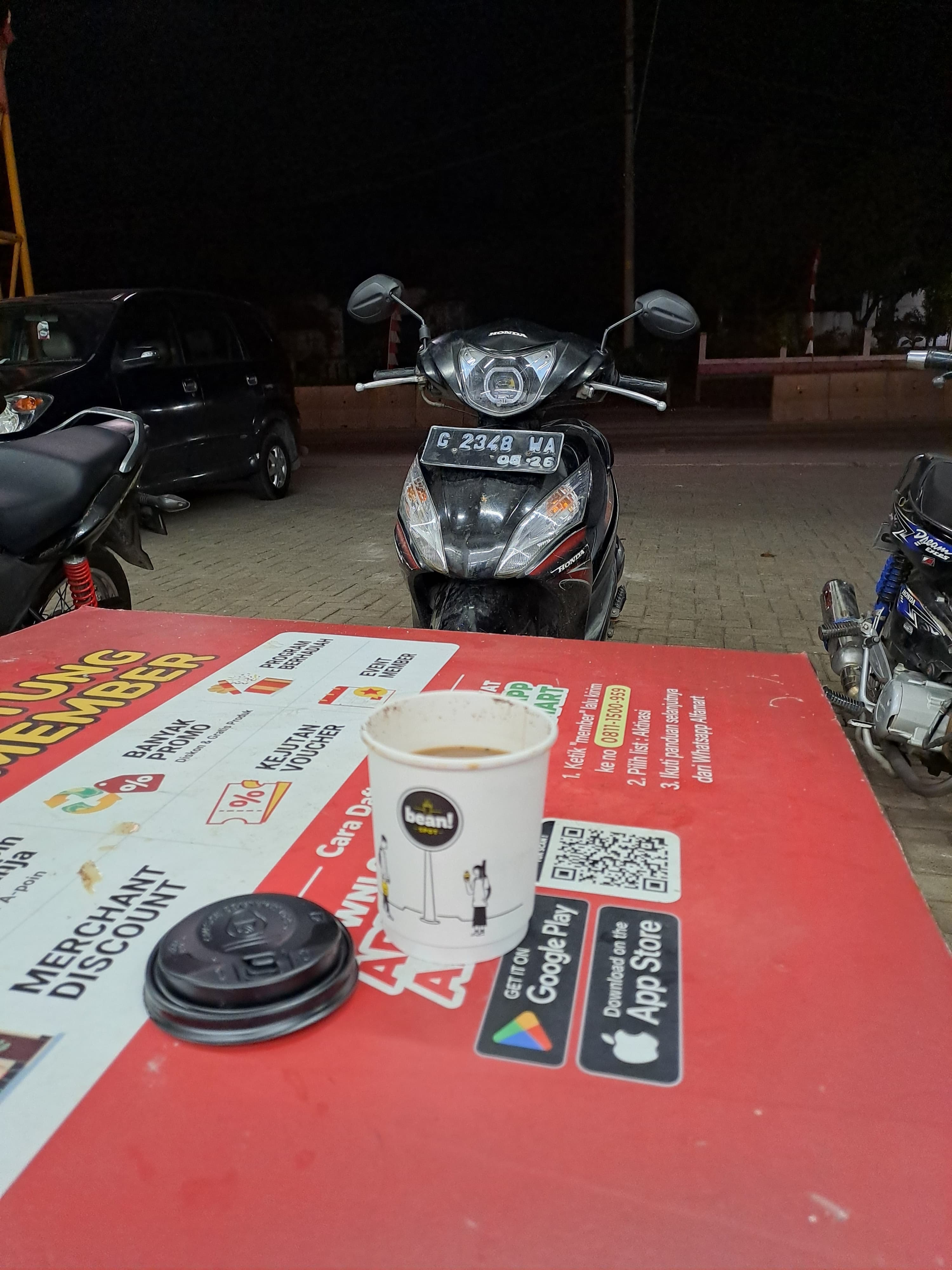 Foto laporan motor spacy hitam (HB6583)