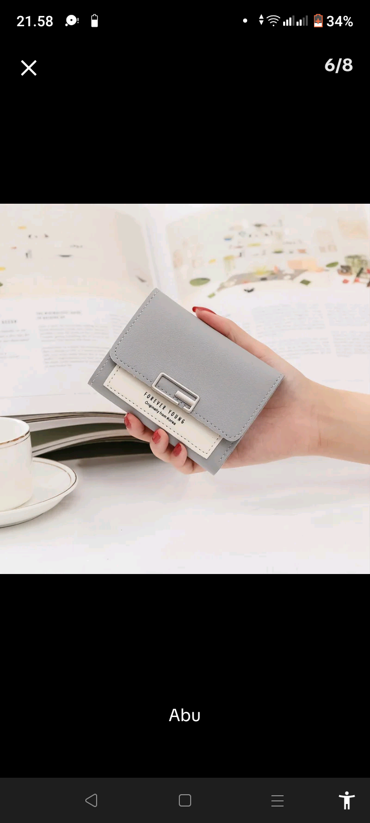 Foto laporan Dompet abu (HB6692)