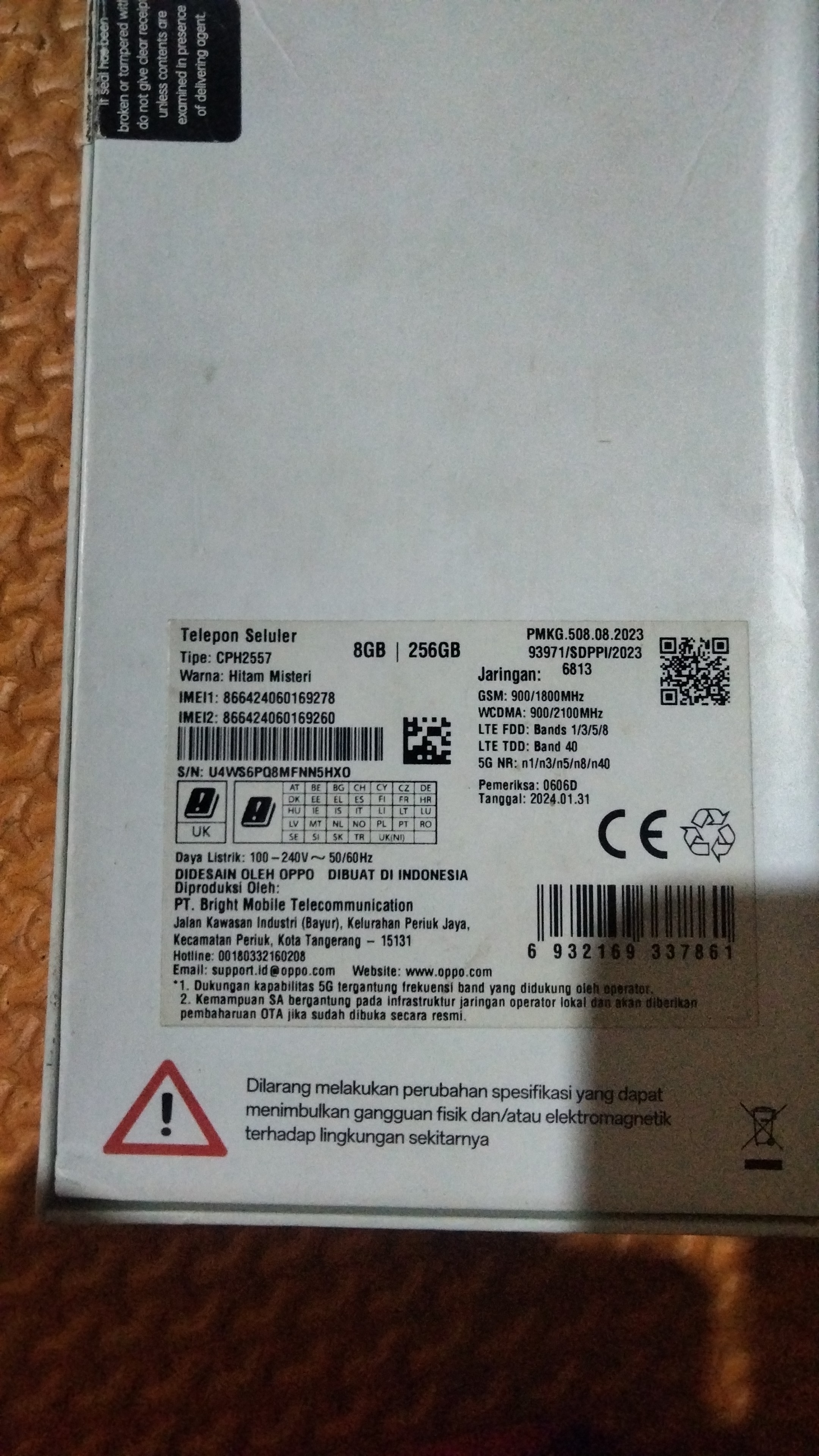 Foto laporan iya (HB6806)