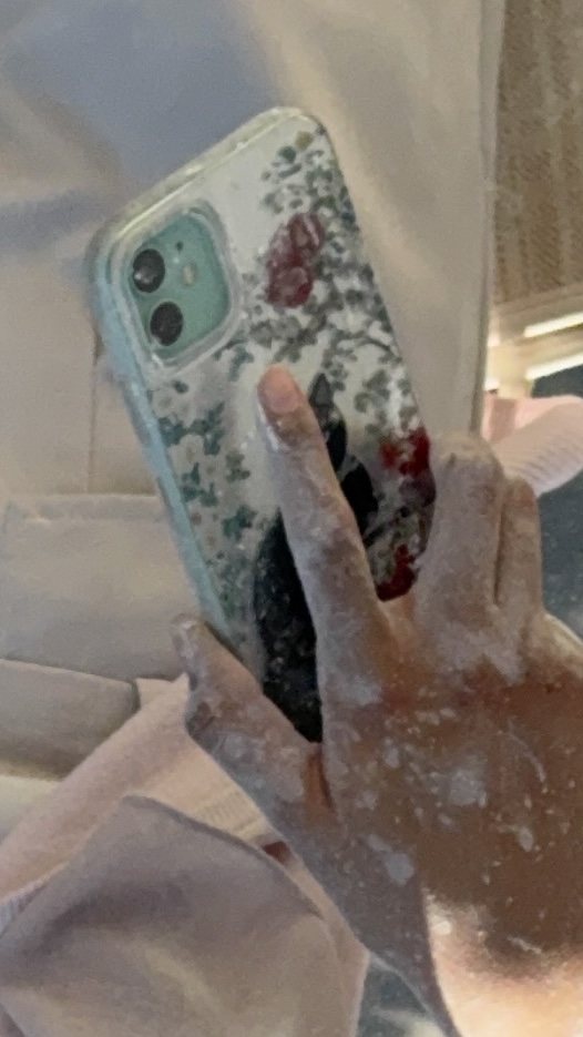 Foto laporan iphone 11 basic warna tosca casing bergambar kucing (HB6866)