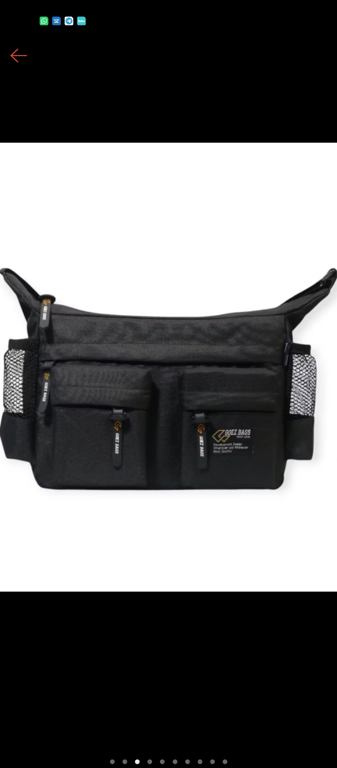 Foto laporan tas selempang hitam (HB6975)
