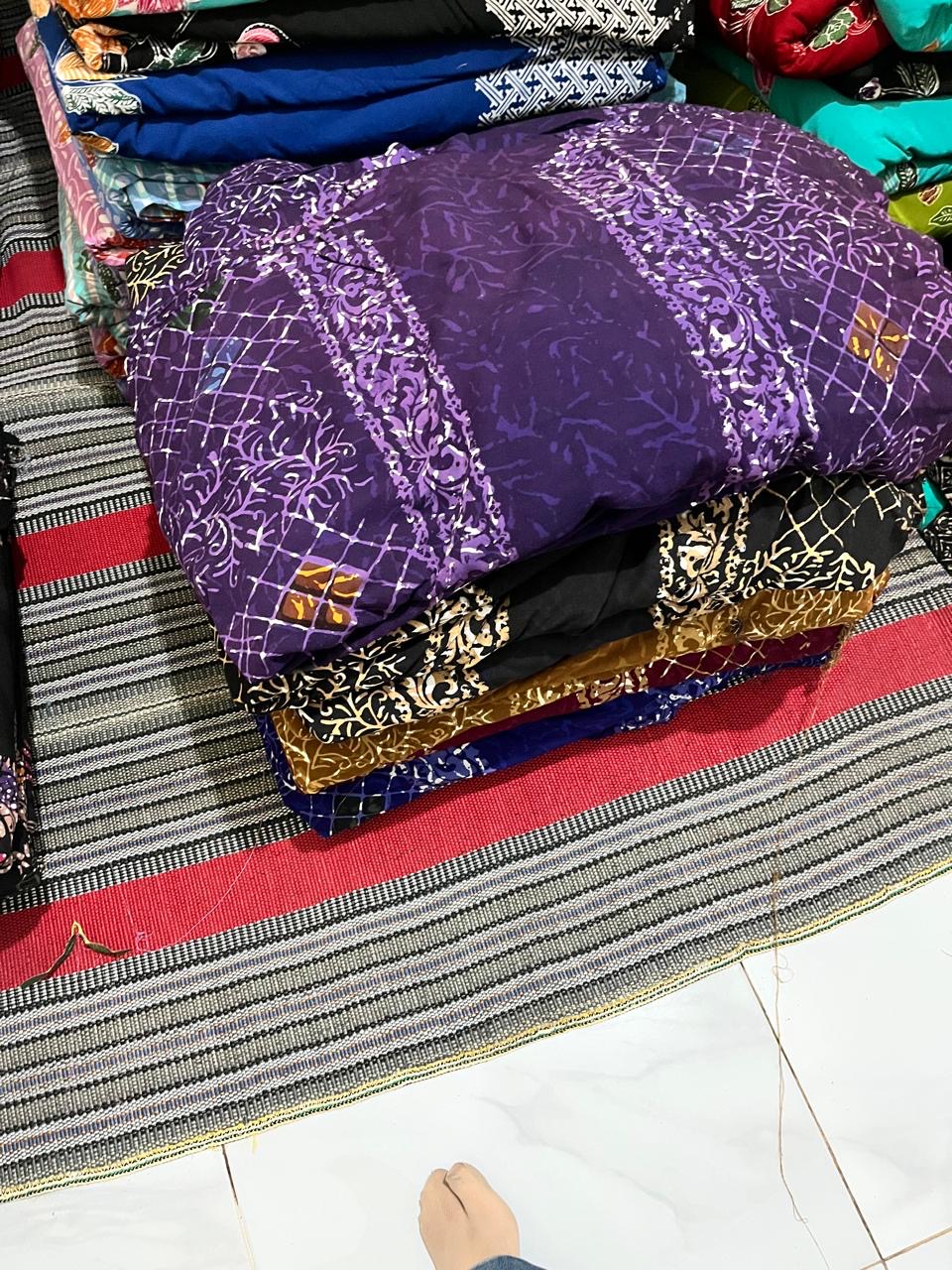 Foto laporan Kain batik ukuran 2.80 cm warna ungu 10 lembar (HB7065)