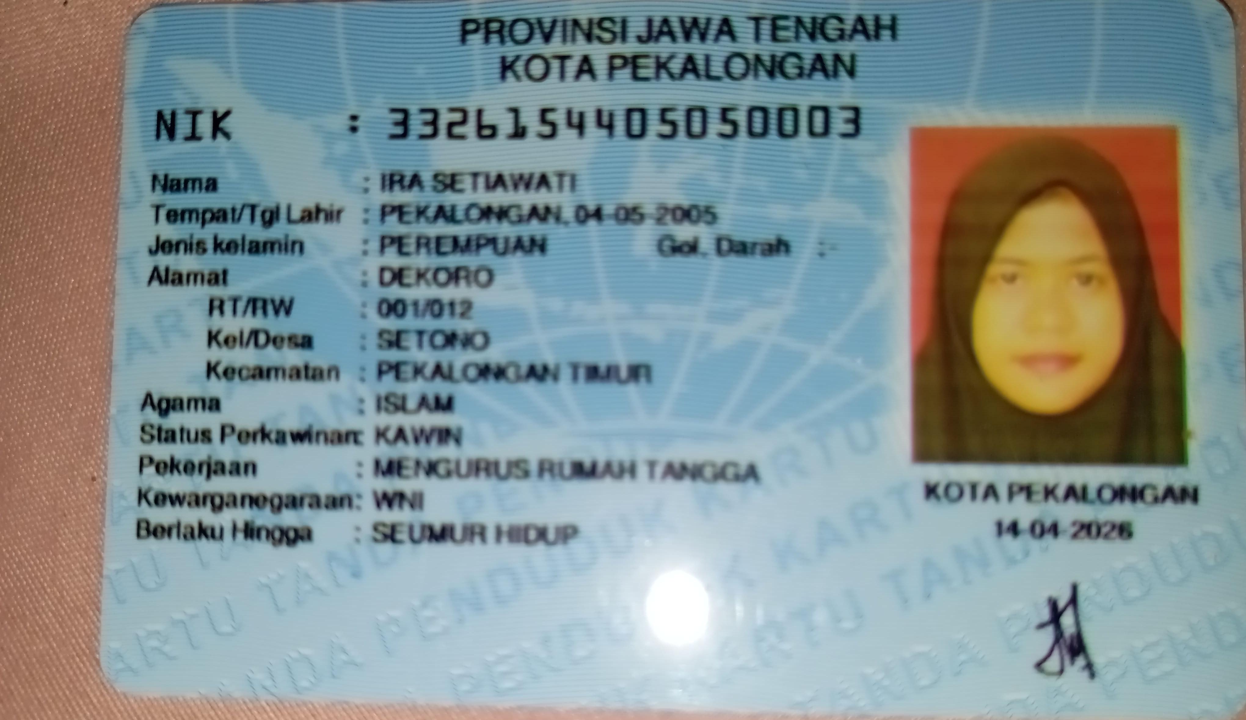 Foto laporan KTP (HB7120)