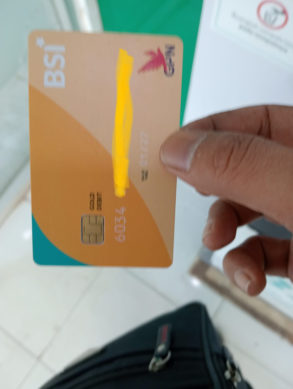 Foto laporan ATM BSI (TB0021)