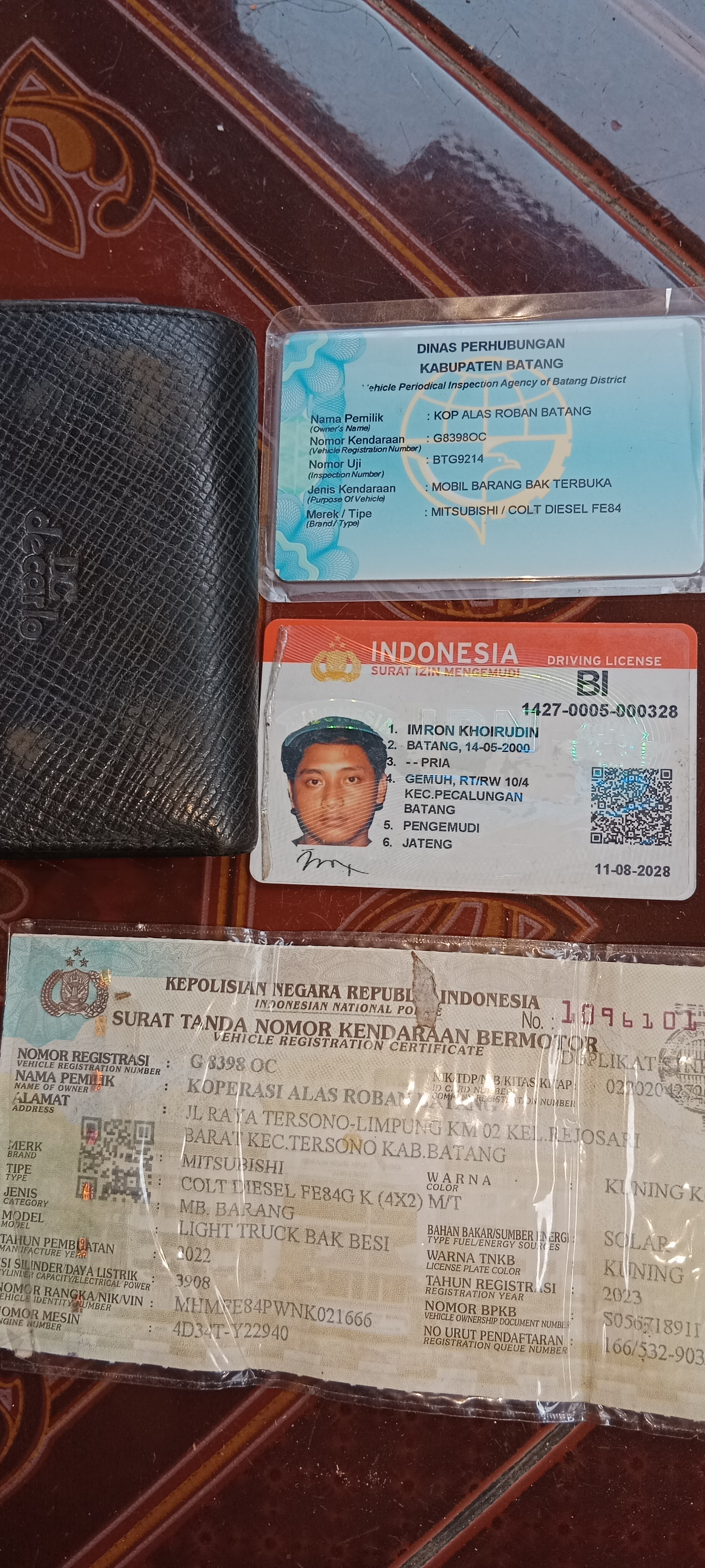 Foto laporan Sim, stnk dll (TB0087)