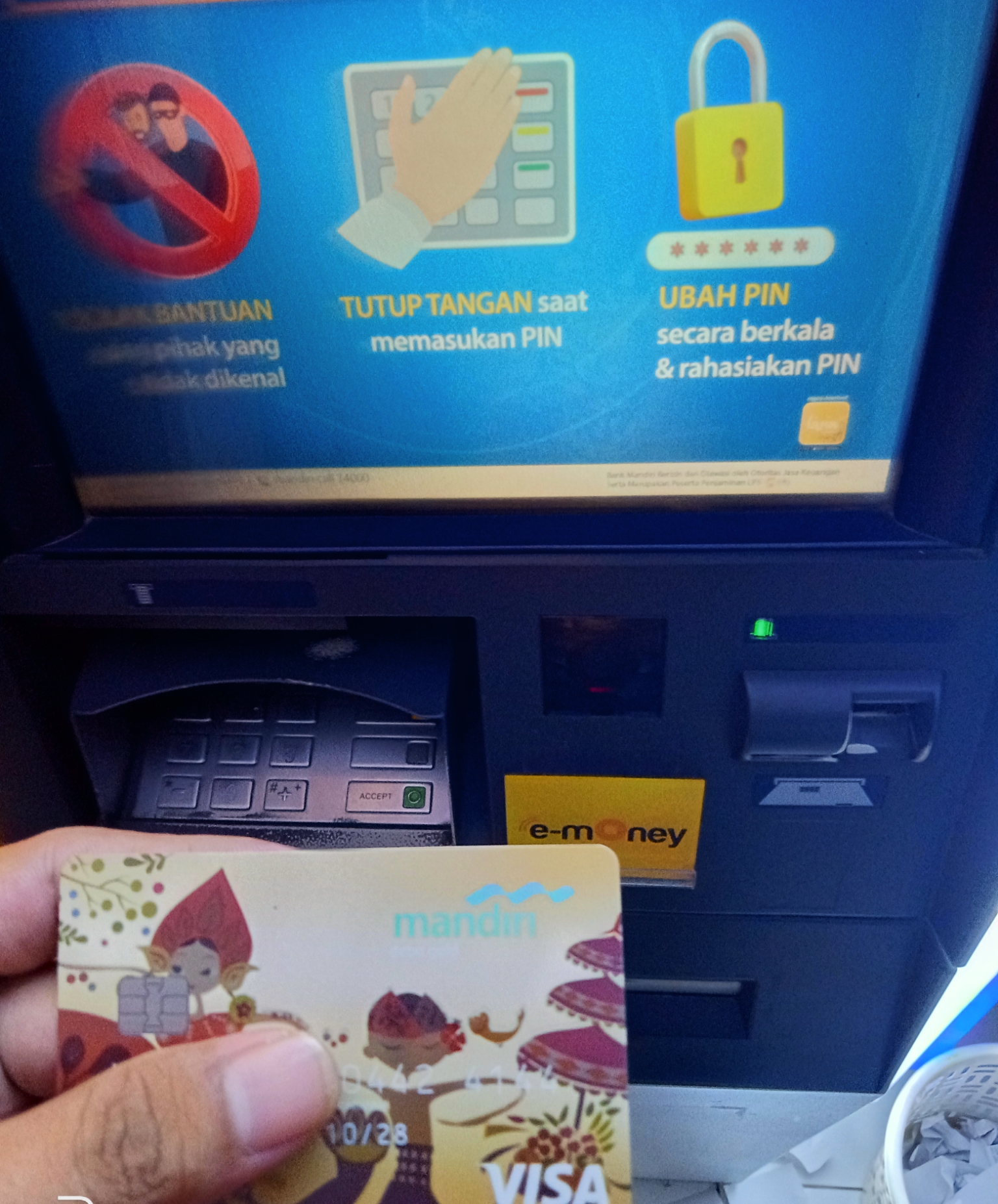 Foto laporan Kartu ATM Mandiri (TB0103)