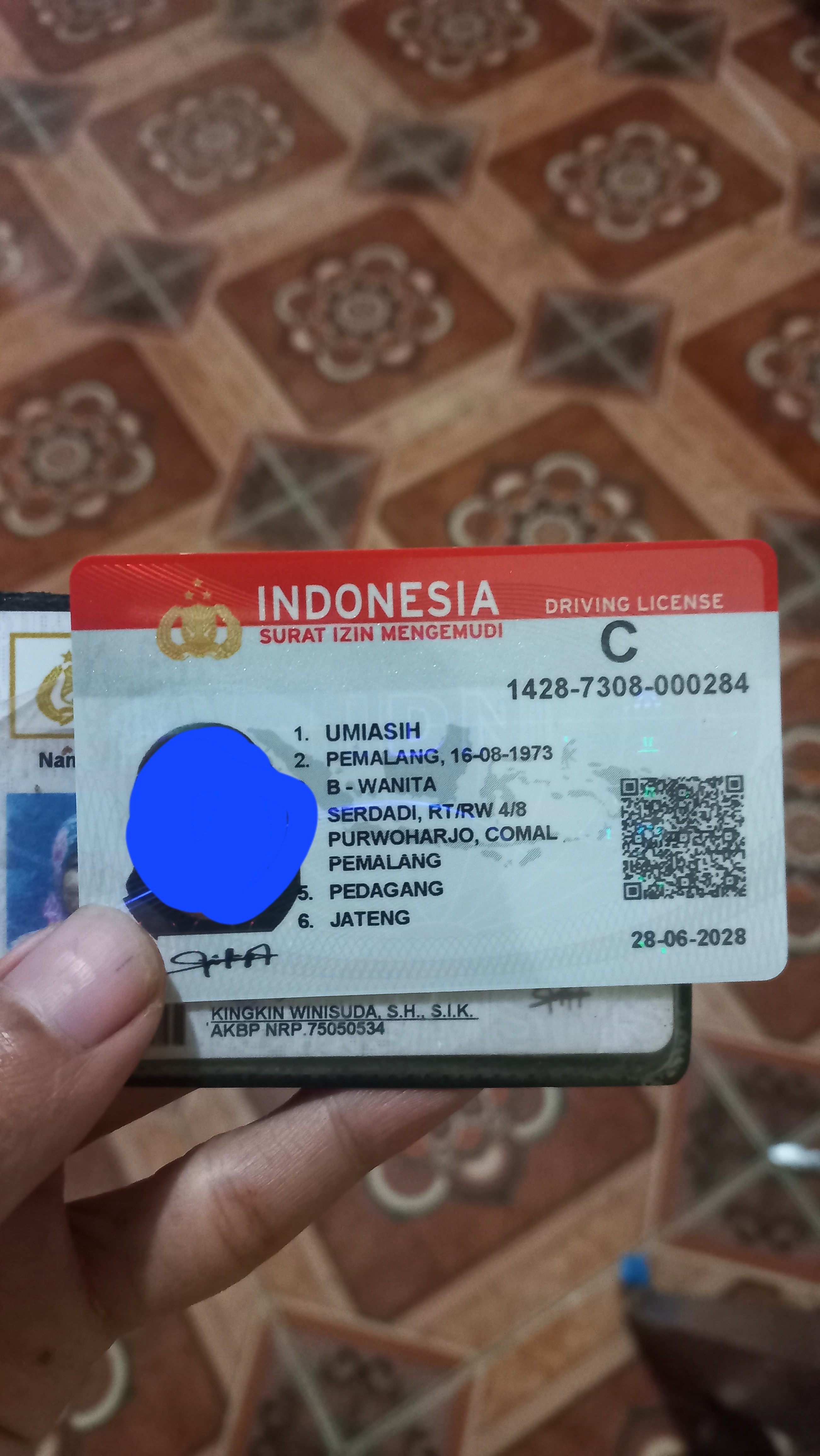 Foto laporan Sim c (TB0121)